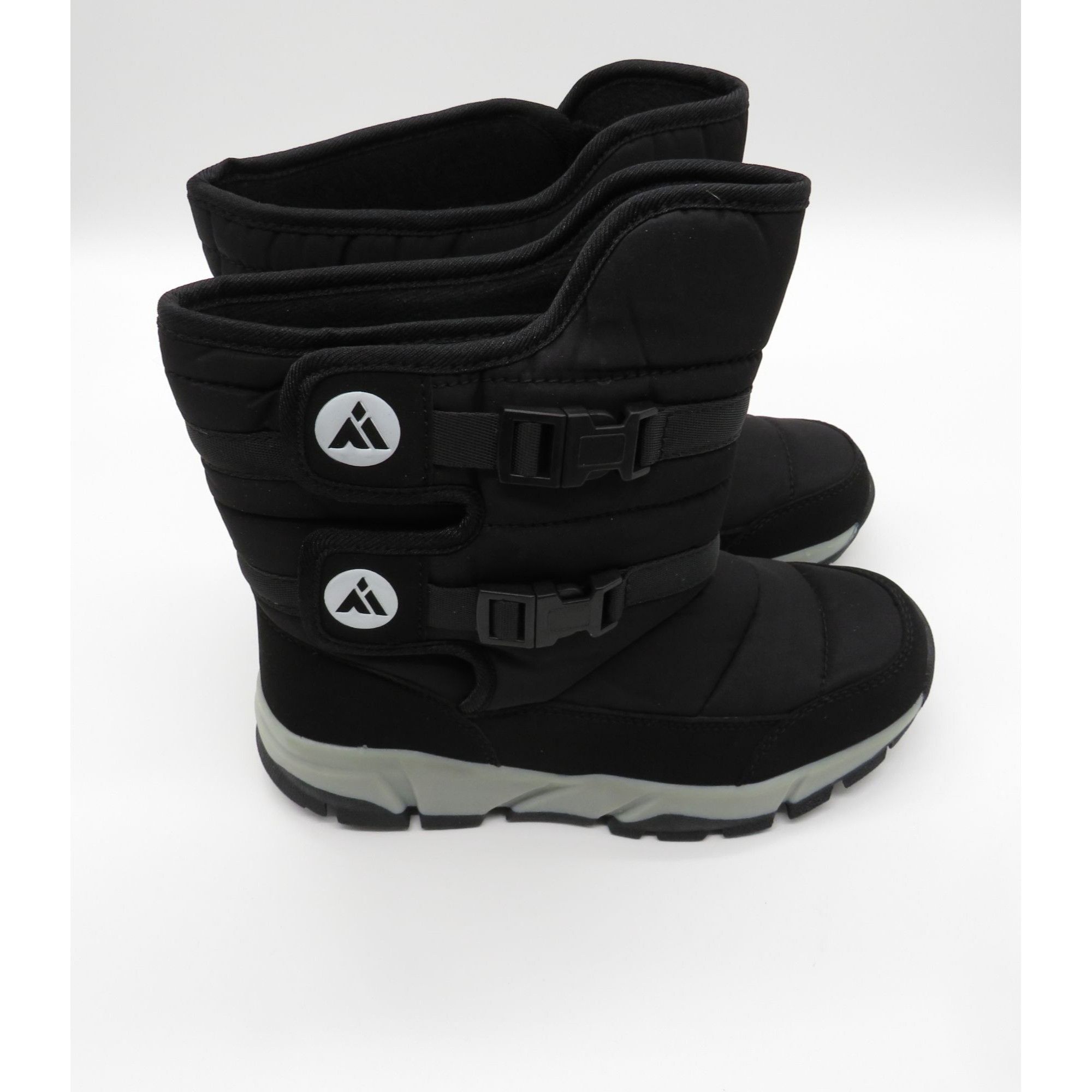 Other Black Winter Snow Boots Dual Adjustable Buckles Insulated Li Size US 6 / IT 36 - 2 Thumbnail