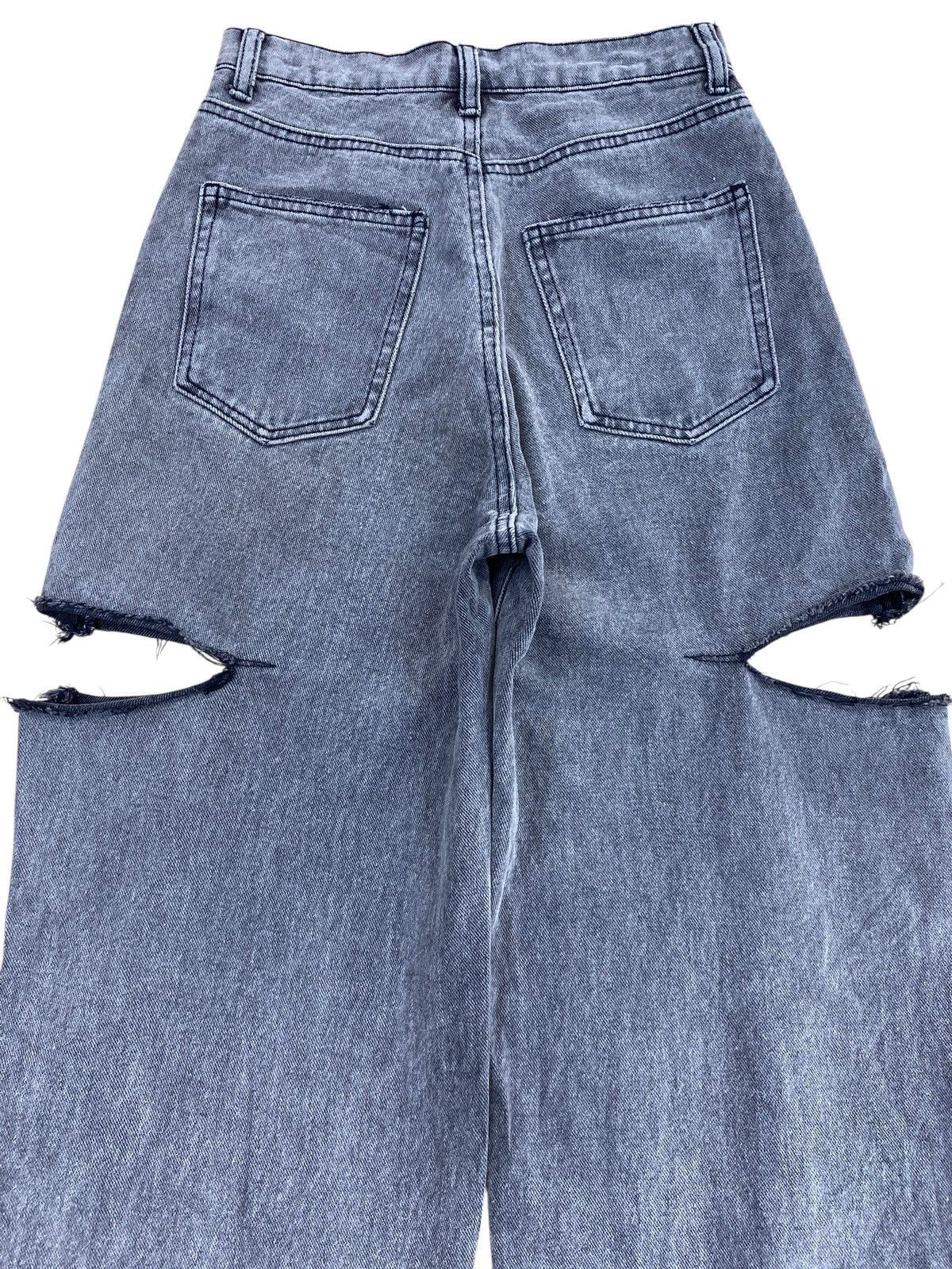 Japanese Brand Japanese Brand GRL Faded Wash Cut Out Style Jeans Size 24" / US 00 / IT 34 - 4 Thumbnail