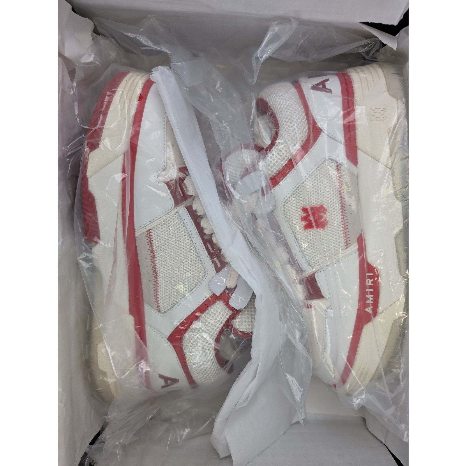 Amiri o1rshd1 Q:2 / MA-1 Low Top Sneakers in Red/White Size US 12 / EU 45 - 22 Thumbnail