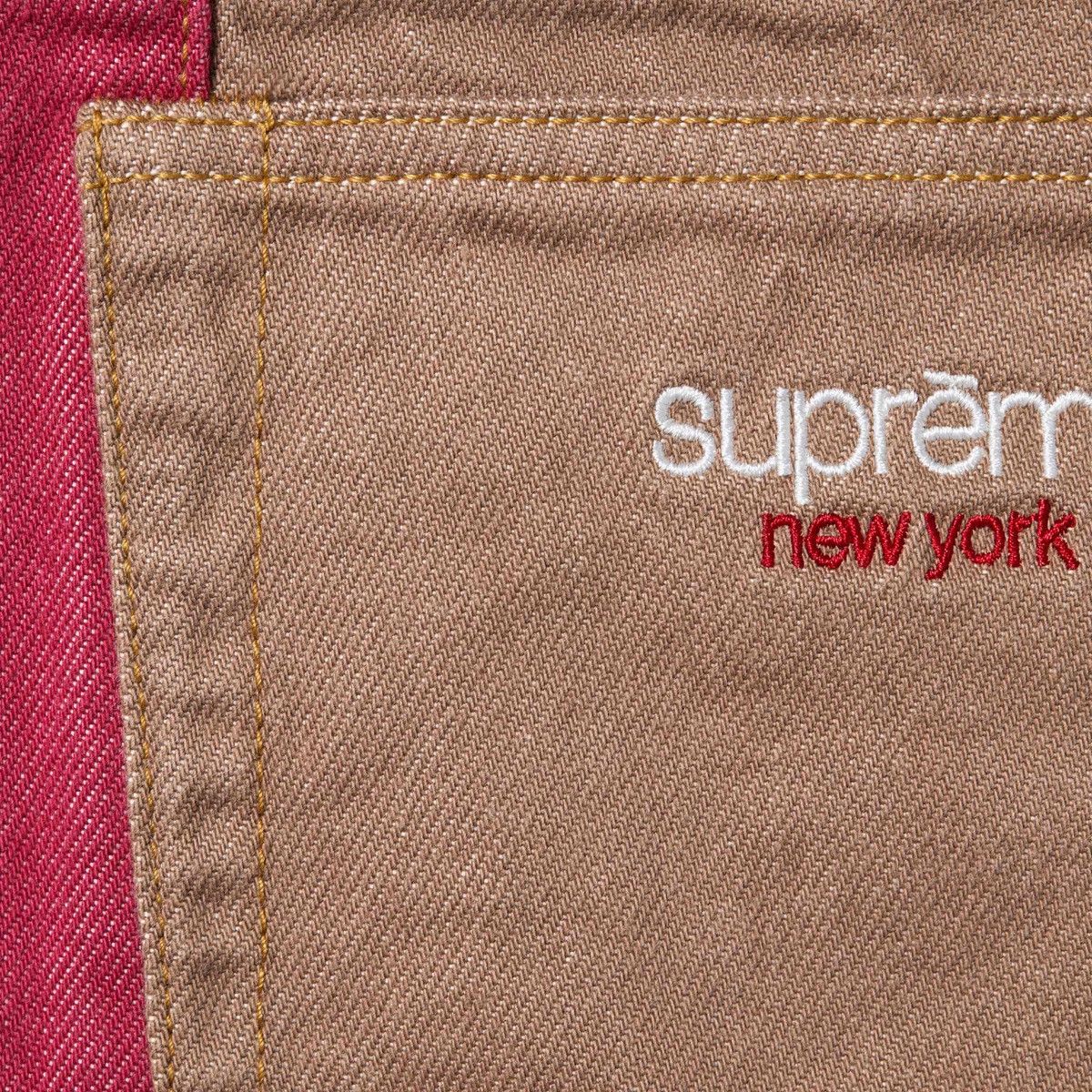 Supreme Supreme PANELED STRIPE BAGGY JEAN In Red Size 32 Denim Jeans Size US 32 / EU 48 - 3 Thumbnail