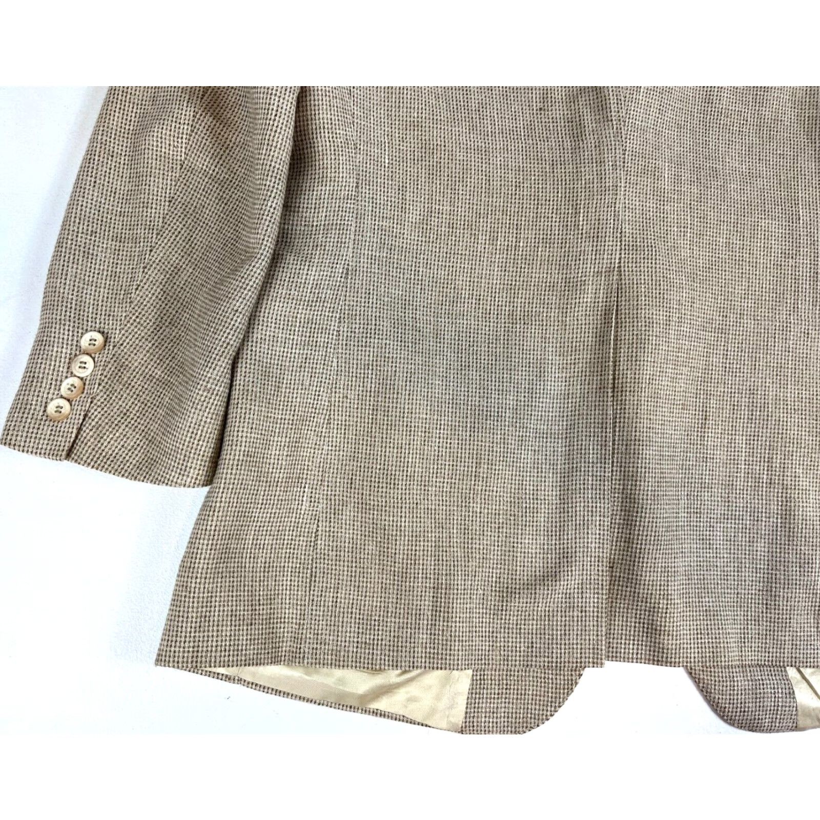Ralph Lauren VINTAGE Ralph Lauren Polo University Club Blazer Jacket Men Wool Tweed 42 Beige 90s Classic Designer Size US XL / EU 56 / 4 - 6 Thumbnail