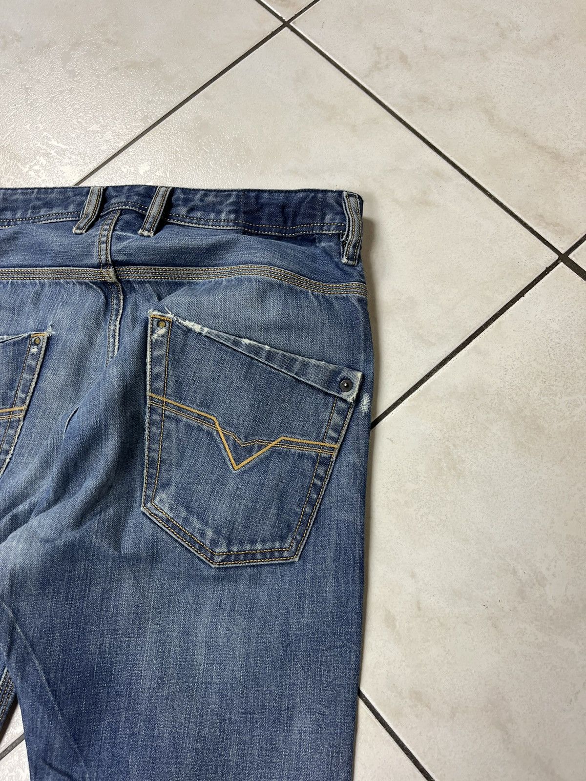 Diesel × Vintage Vintage Diesel krooley y2k distressed denim jeans pants Size US 30 / EU 46 - 15 Thumbnail