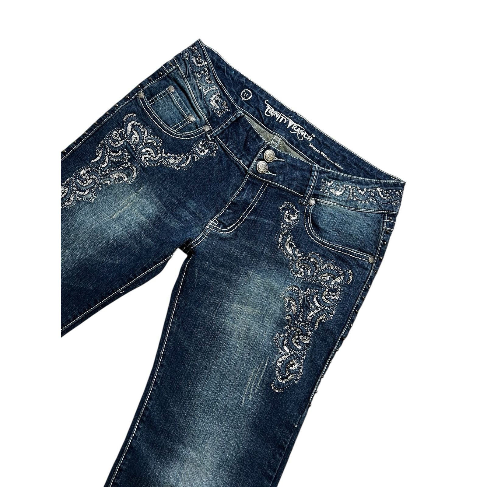 Other Y2K Trinity Ranch Women’s Jeans Sz 12 Dark Western 30x31 Size 34" / US 12 / IT 48 - 2 Thumbnail