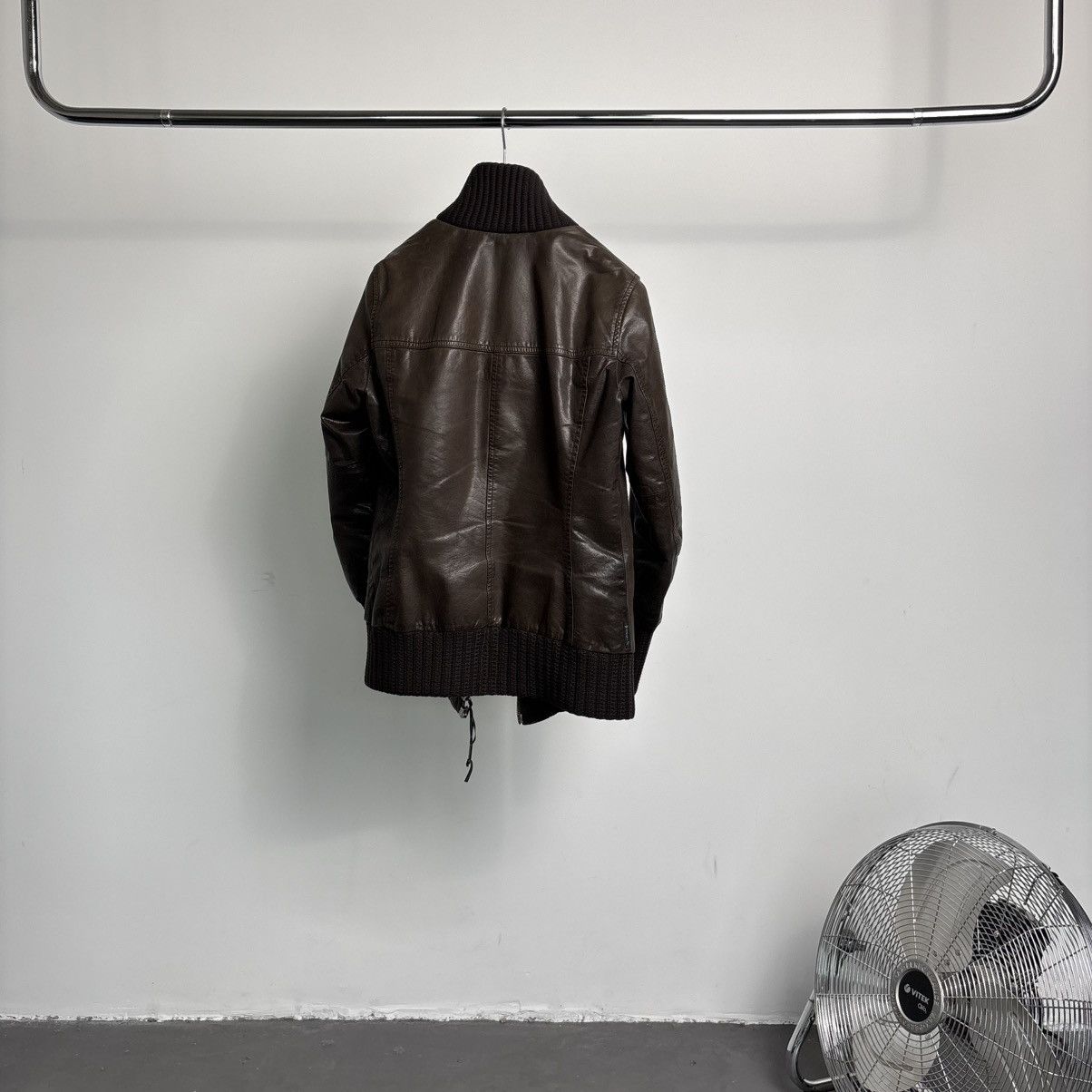 Armani Armani jeans bull leather jacket Size US M / EU 48-50 / 2 - 2 Thumbnail