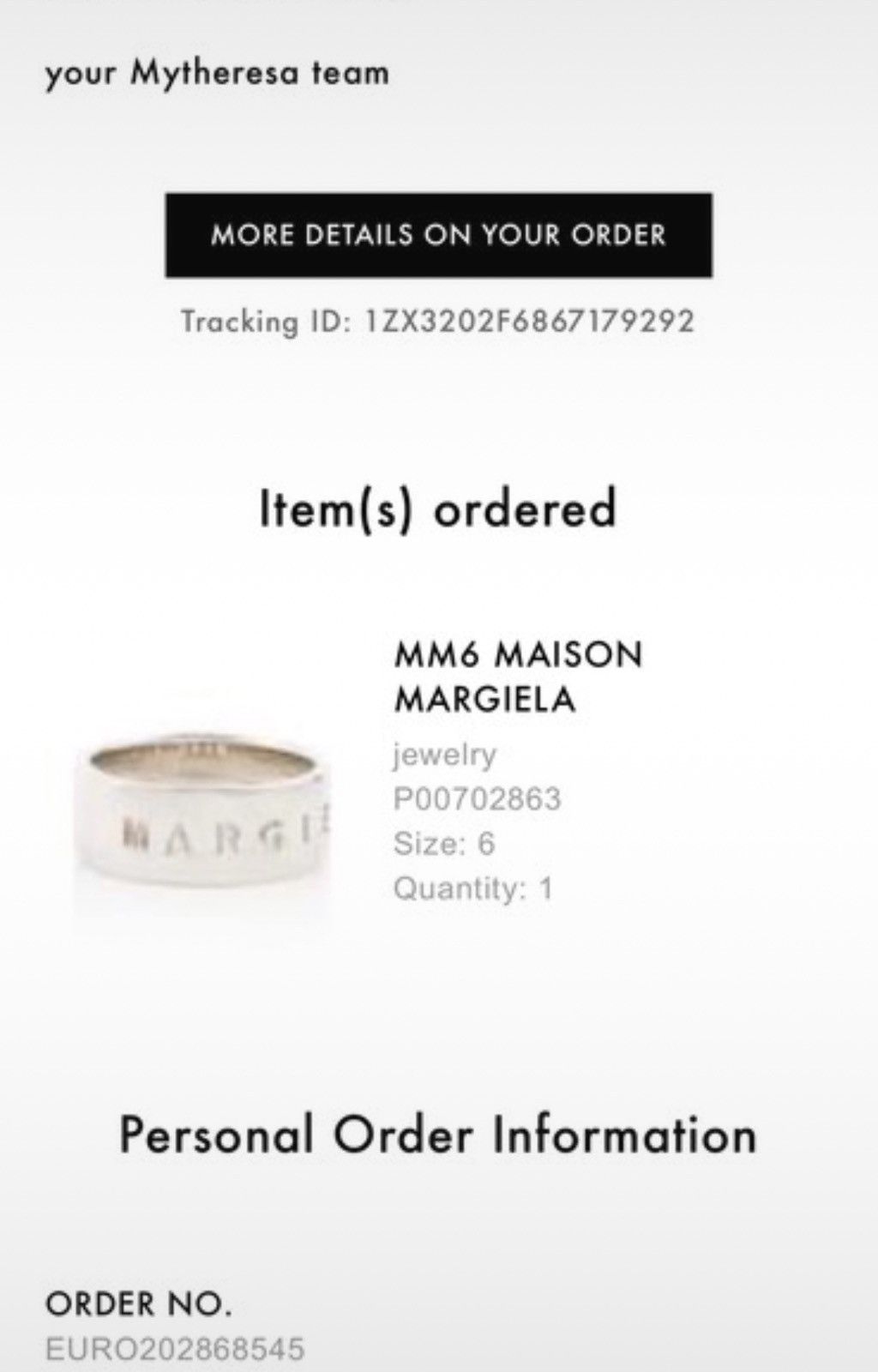 Maison Margiela Maison Margiela brass ring silver size 6 14,9 mm Size ONE SIZE - 8 Thumbnail
