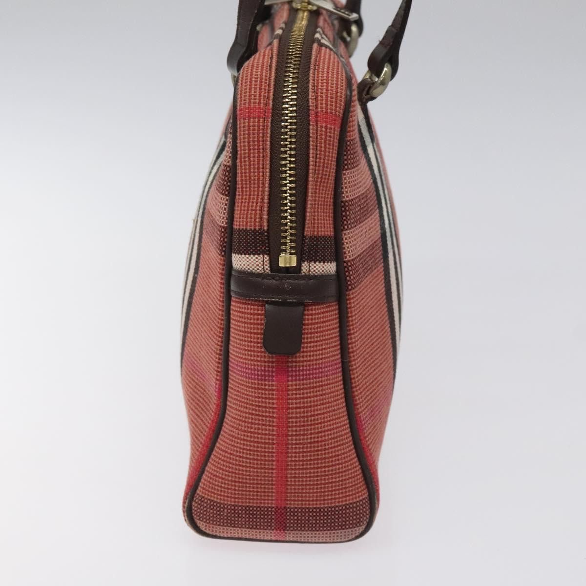Burberry Burberry Nova Check Shoulder Bag Canvas Red Size ONE SIZE - 4 Thumbnail