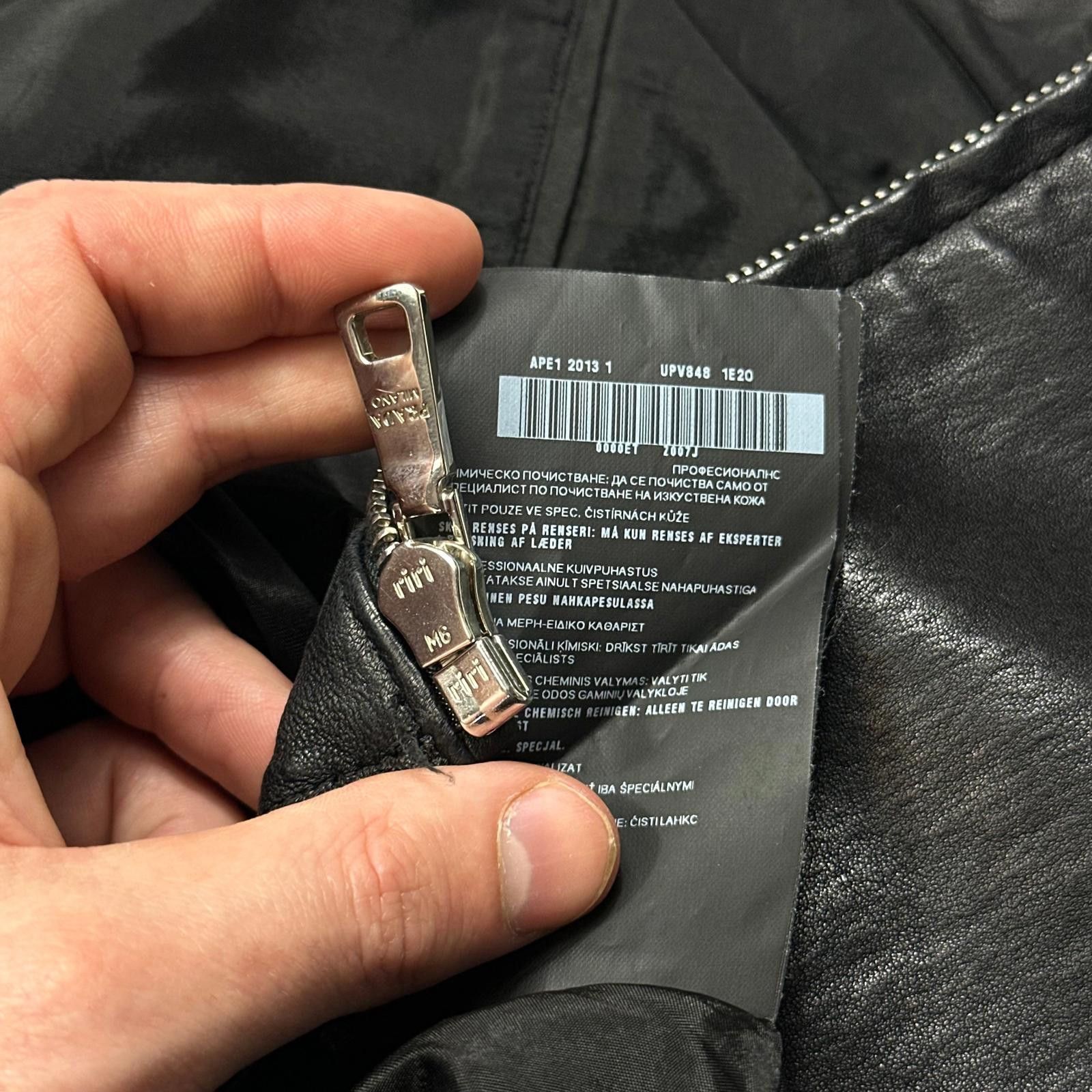 Prada Prada Milano 2013 Lambskin Leather Biker Pocket Jacket - L Size US L / EU 52-54 / 3 - 12 Thumbnail