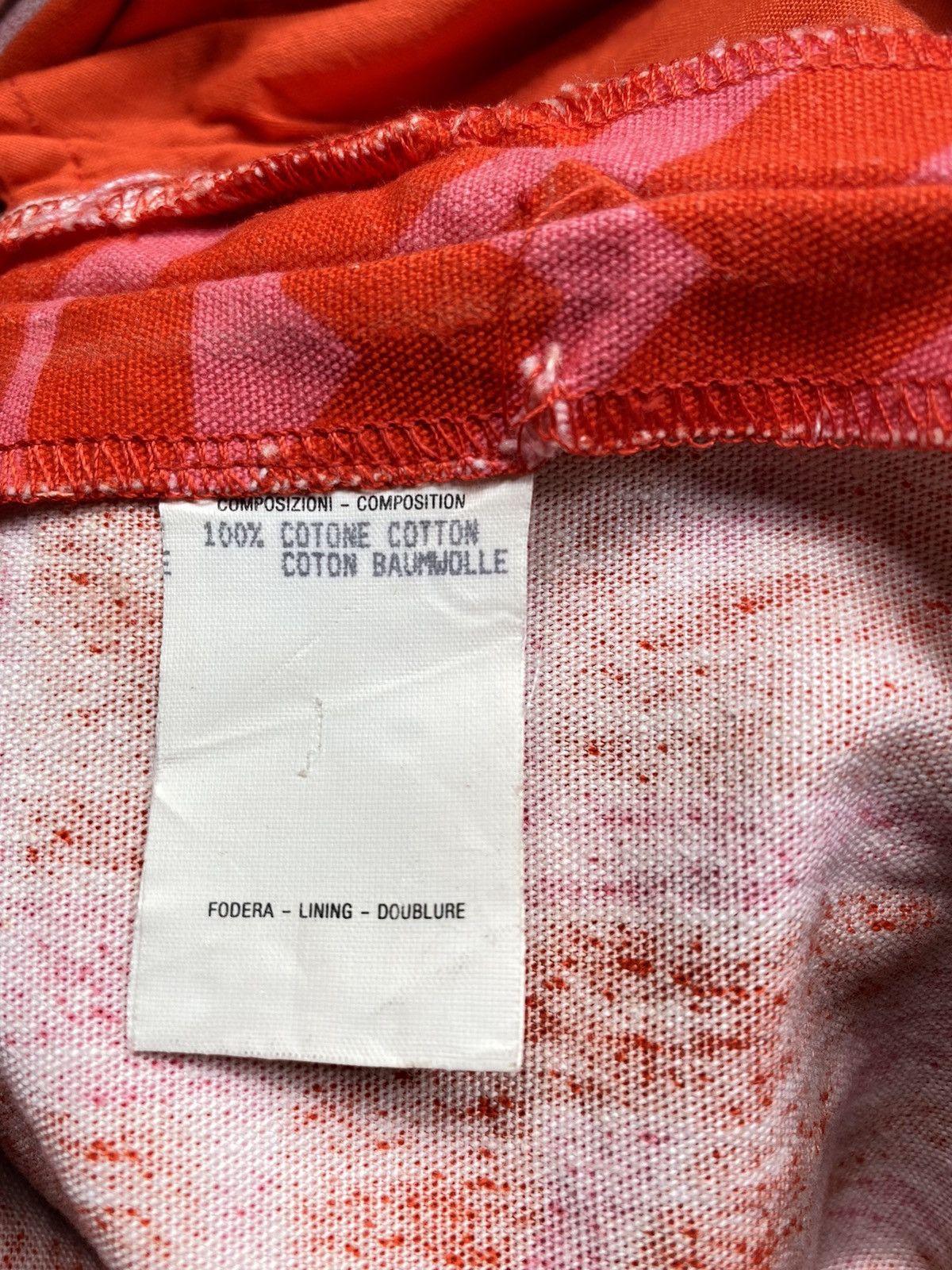Gucci Gucci red casual pants with pink geometric pattern Size 27" / US 4 / IT 40 - 15 Thumbnail