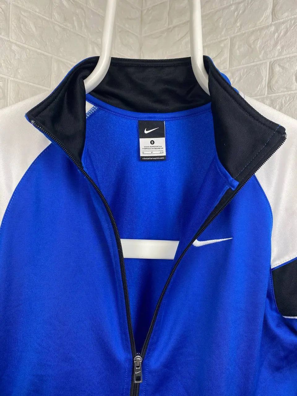 Nike × Vintage Nike Track Jacket Size S Navy Blue Size US S / EU 44-46 / 1 - 3 Thumbnail