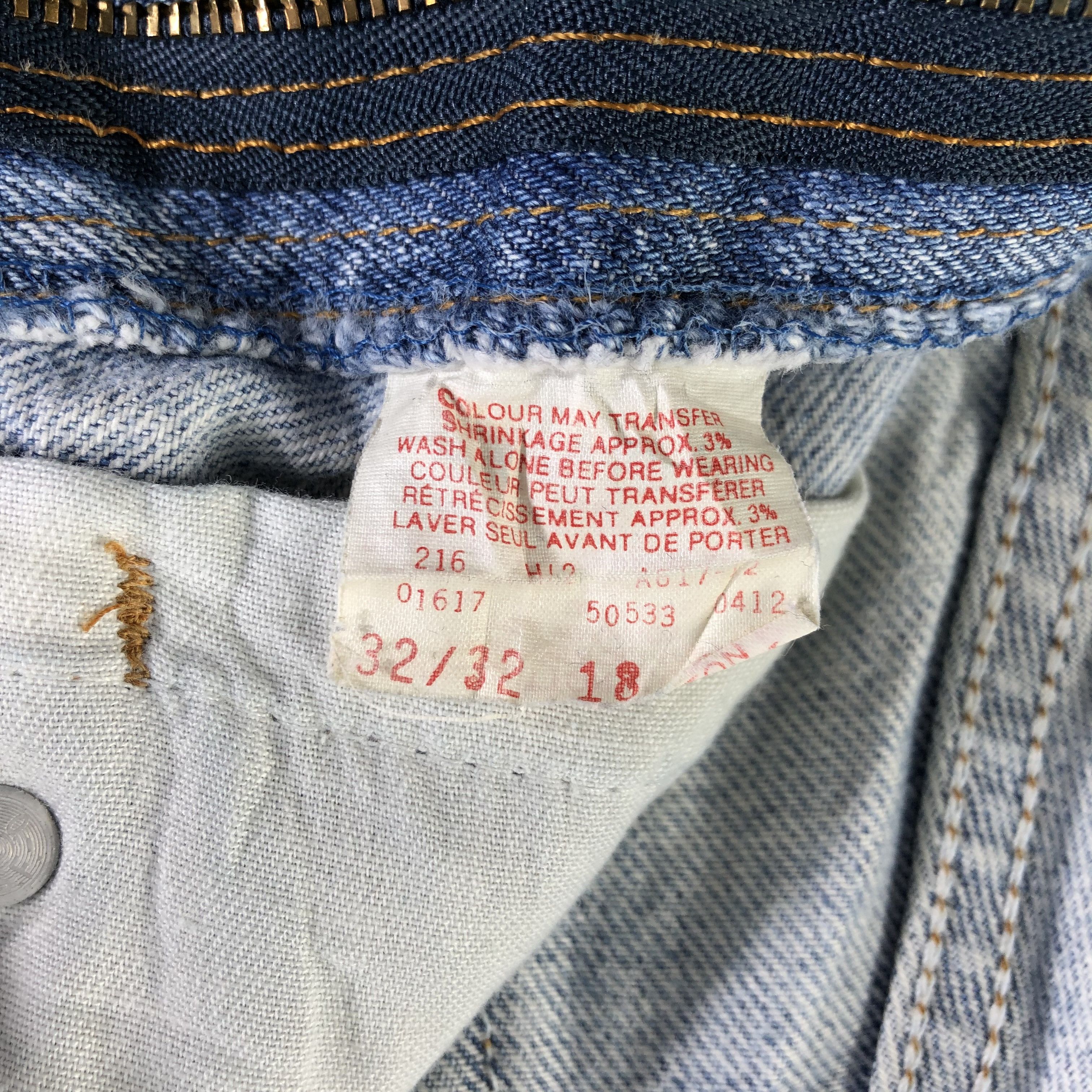 Levi's Vintage Light Wash Levis 533 Jeans-J4466 Size US 30 / EU 46 - 11 Thumbnail