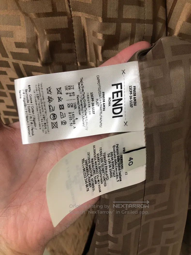 Fendi Fendi All-Print Coat Size XS / US 0-2 / IT 36-38 - 6 Thumbnail