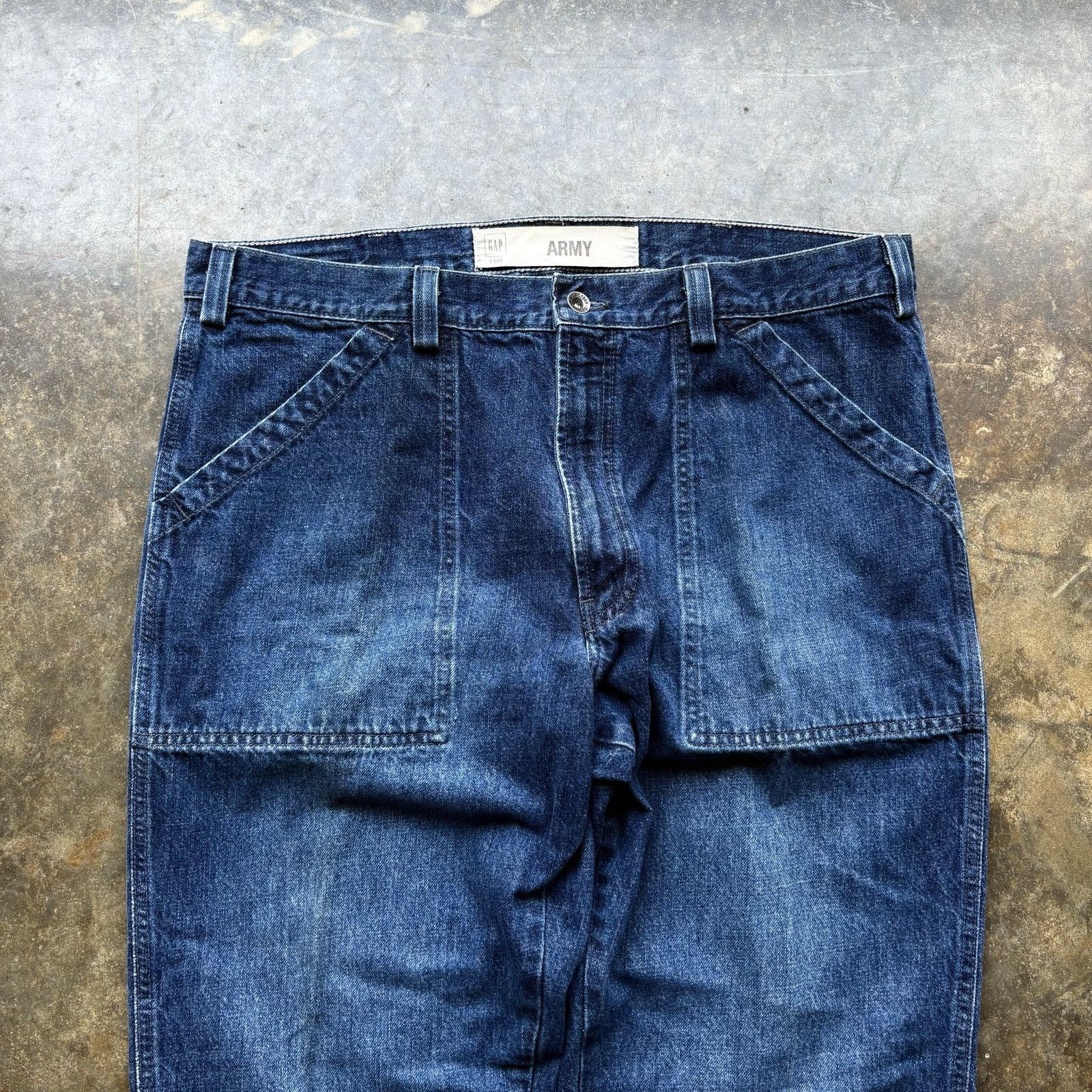 Gap Crazy Vintage US Army GAP Blue Jeans Size US 38 / EU 54 - 5 Thumbnail