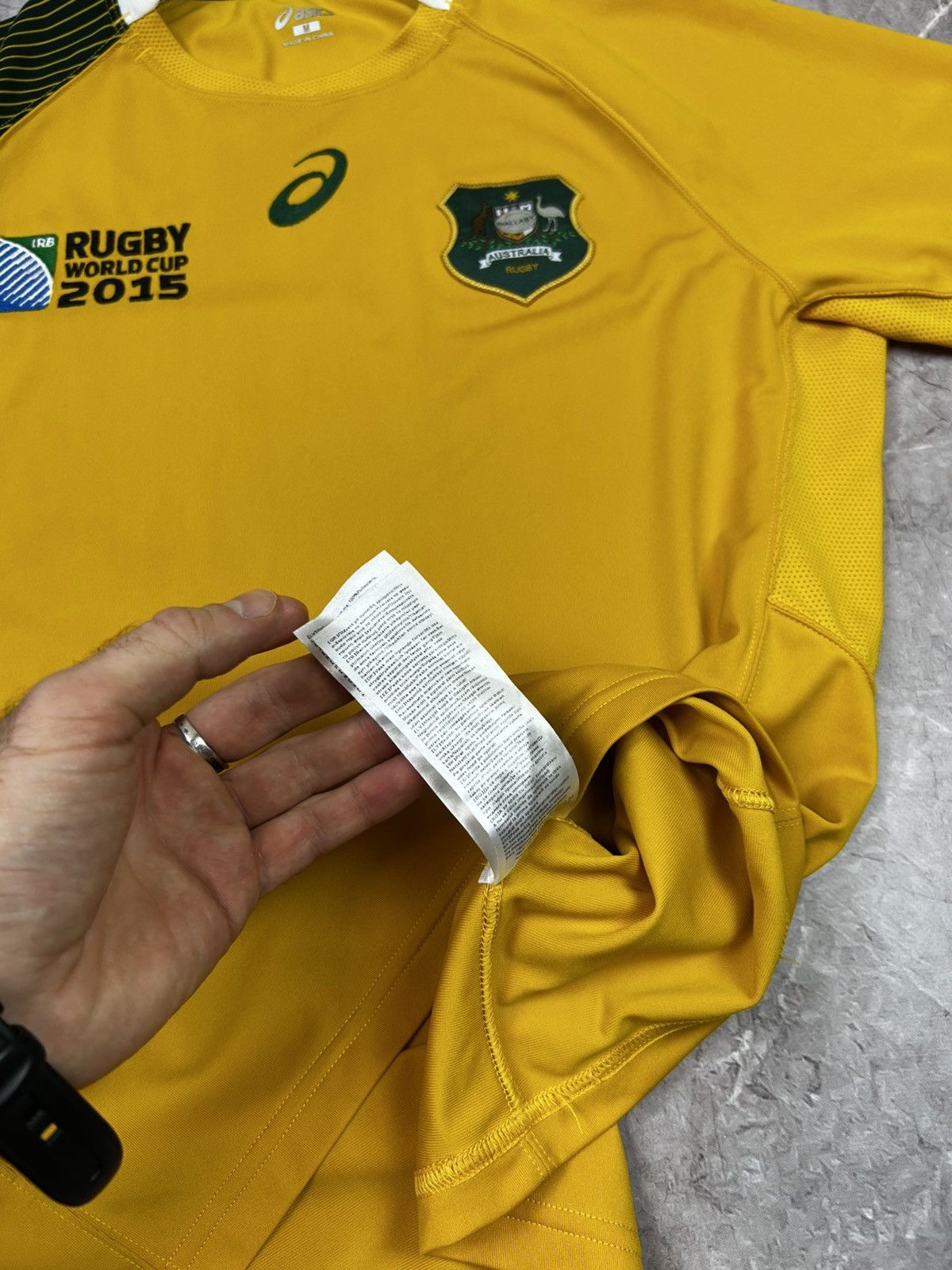 Asics ASICS AUSTRALIA WALLABY WORLD CUP 2015 RUGBY JERSEY RARE Y2K Size US M / EU 48-50 / 2 - 8 Thumbnail