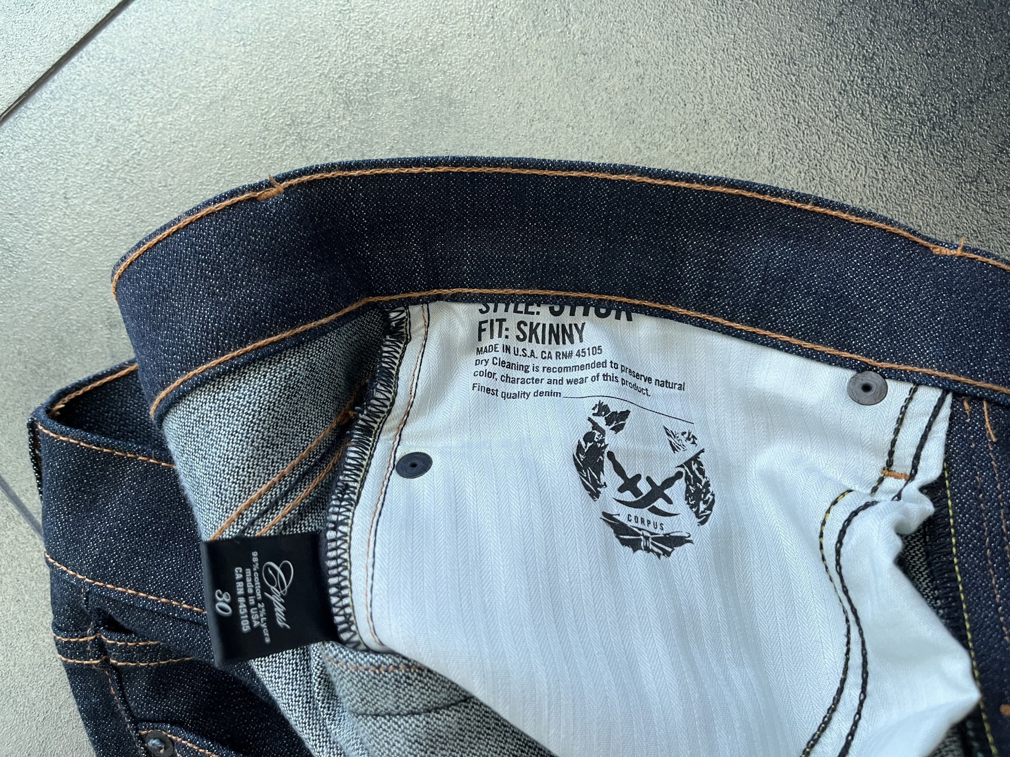 Corpus Corpus Stick Skinny Dark Denim (30") Size US 30 / EU 46 - 5 Thumbnail