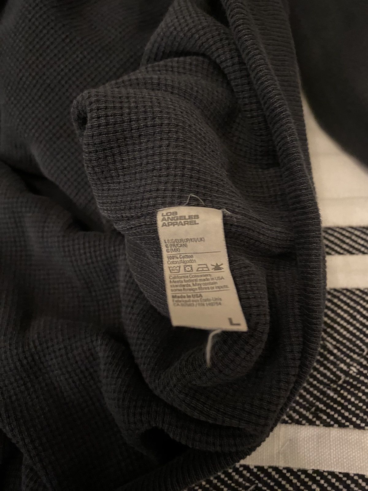 Kanye West × Los Angeles Apparel Sample LA Apparel Double Layered Yeezy Thermal Hoodie Size US L / EU 52-54 / 3 - 7 Thumbnail