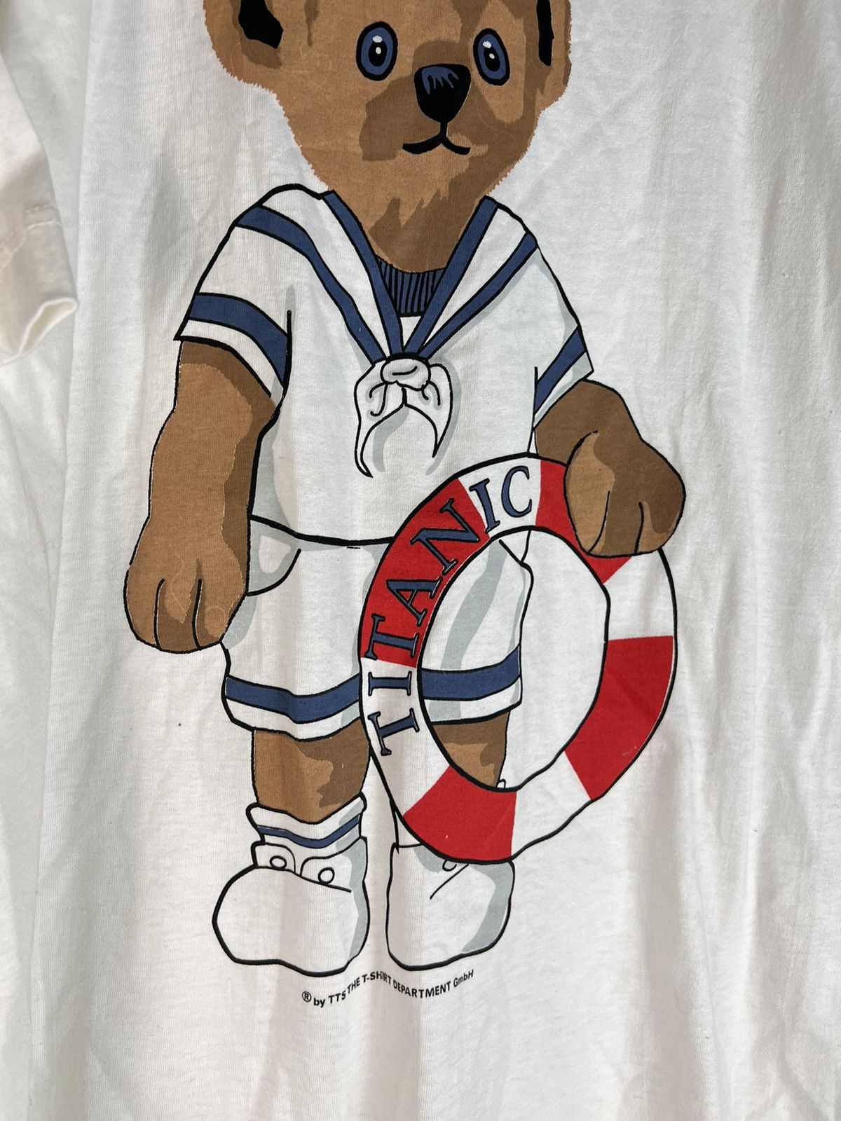 Vintage Vintage titanic USA Bear like polo Ralph Lauren tshirt Size US XL / EU 56 / 4 - 5 Thumbnail