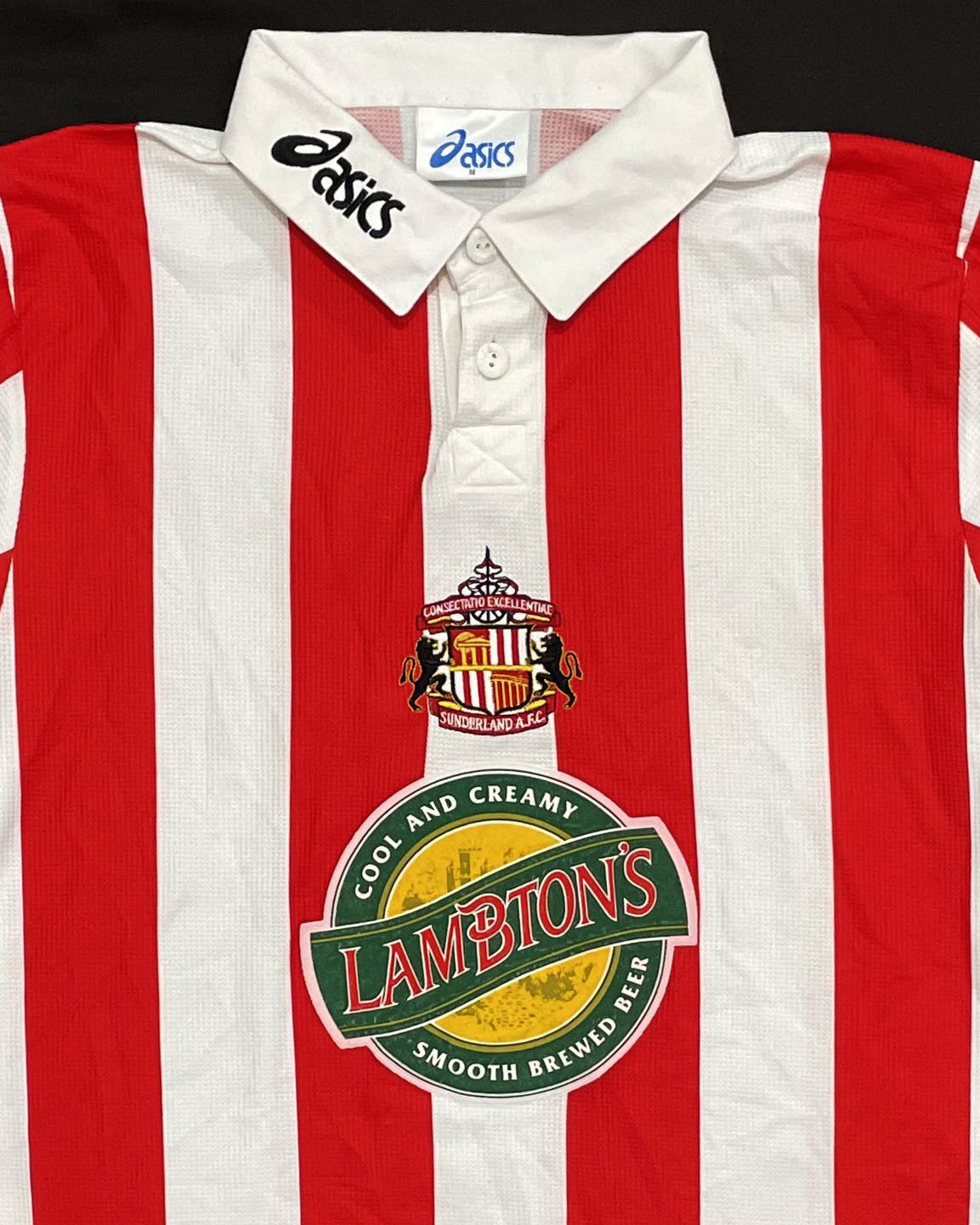 Asics Sunderland AFC Home Kit 1997 1998 1999 Size US M / EU 48-50 / 2 - 4 Thumbnail