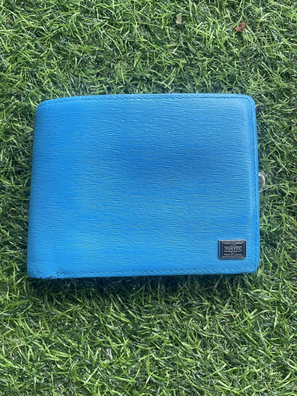 Porter Authentic Porter Yoshida & Co. Leather Wallet – Blue Size ONE SIZE - 1 Thumbnail