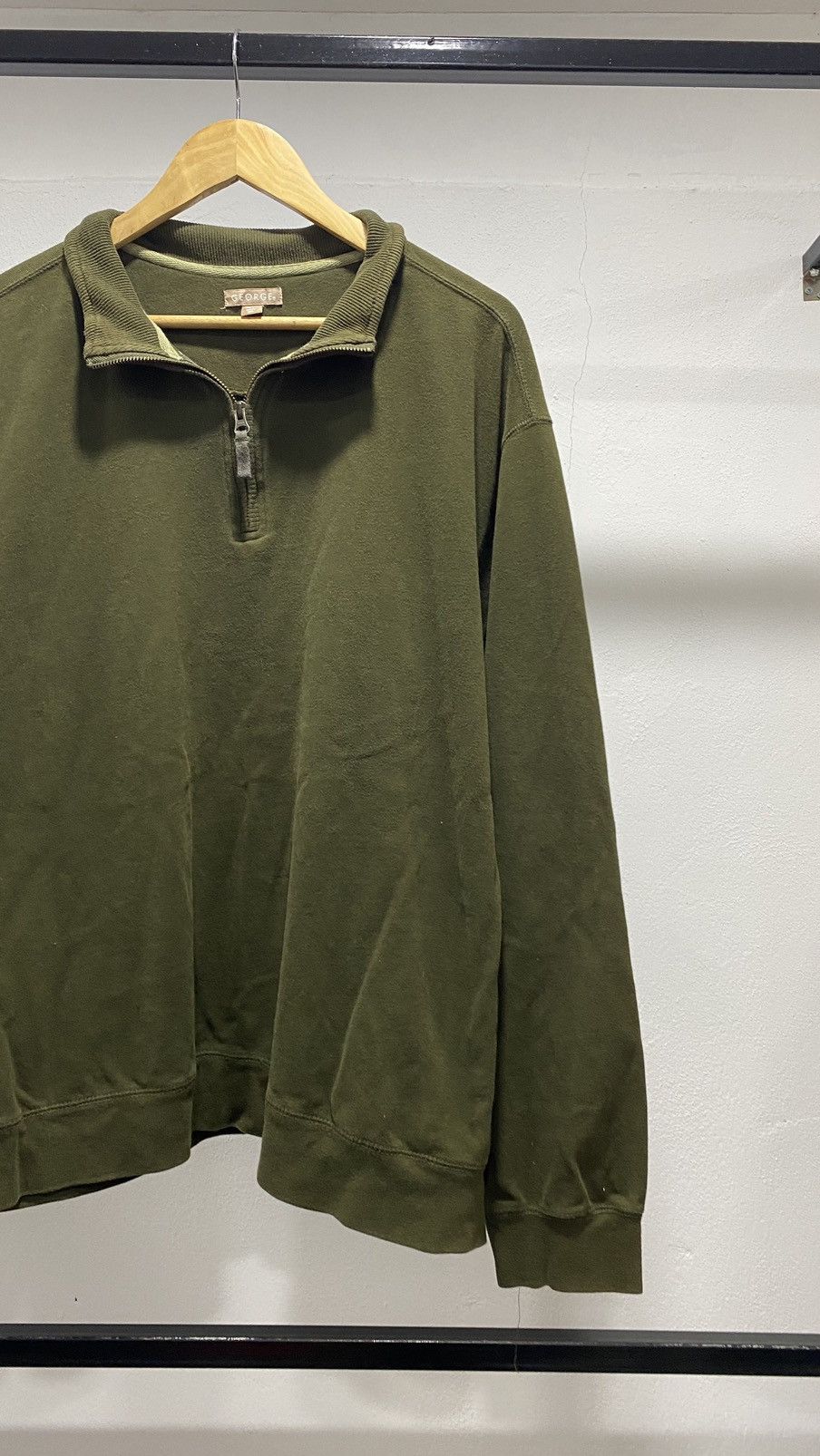 George × Vintage George Oversize Halfzipper Sweatshirt Size US XXL / EU 58 / 5 - 2 Thumbnail