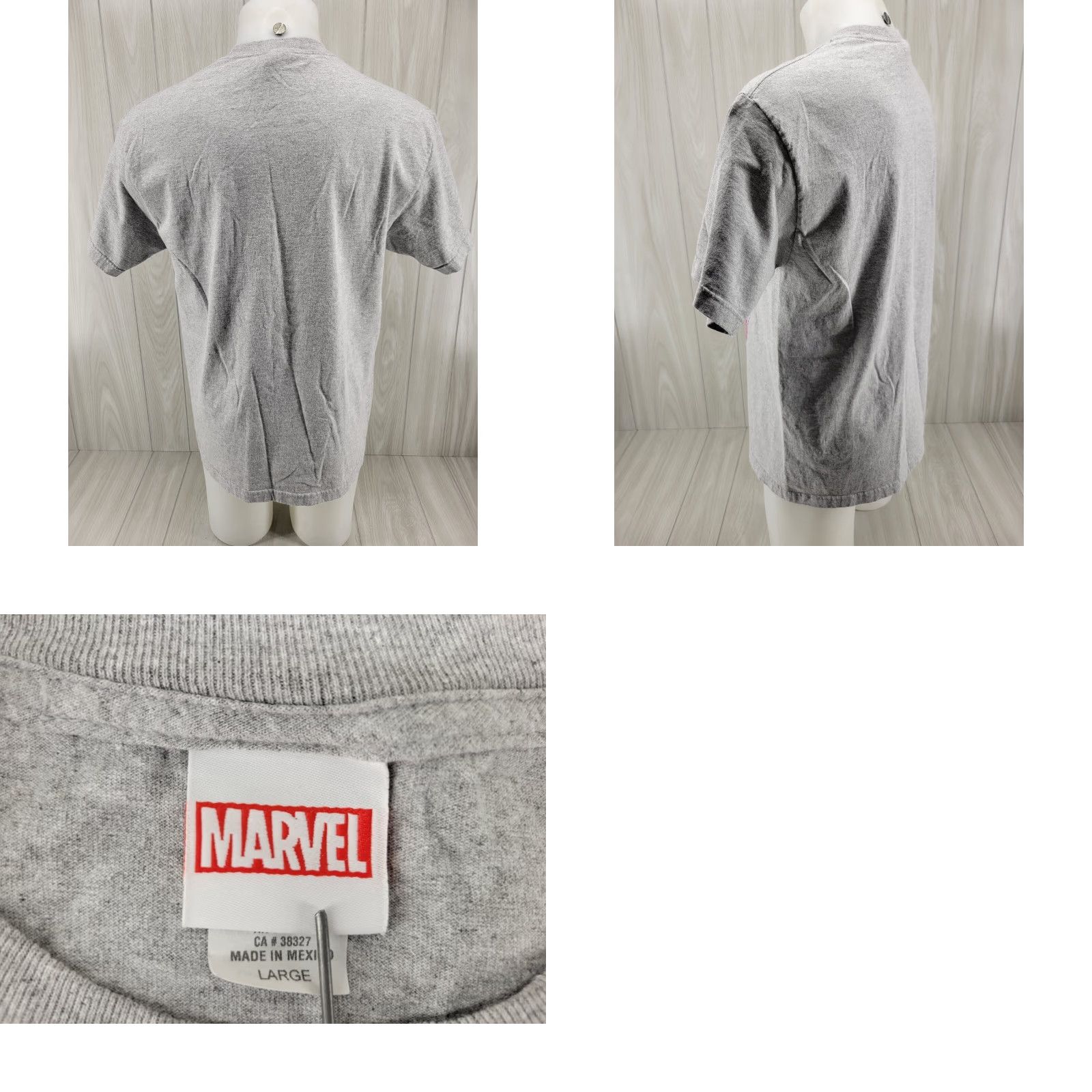 Vintage Marvel Spider-Man T-Shirt Mens L Gray Bravery Graphic Short Sleeve Shirt Size US L / EU 52-54 / 3 - 8 Thumbnail