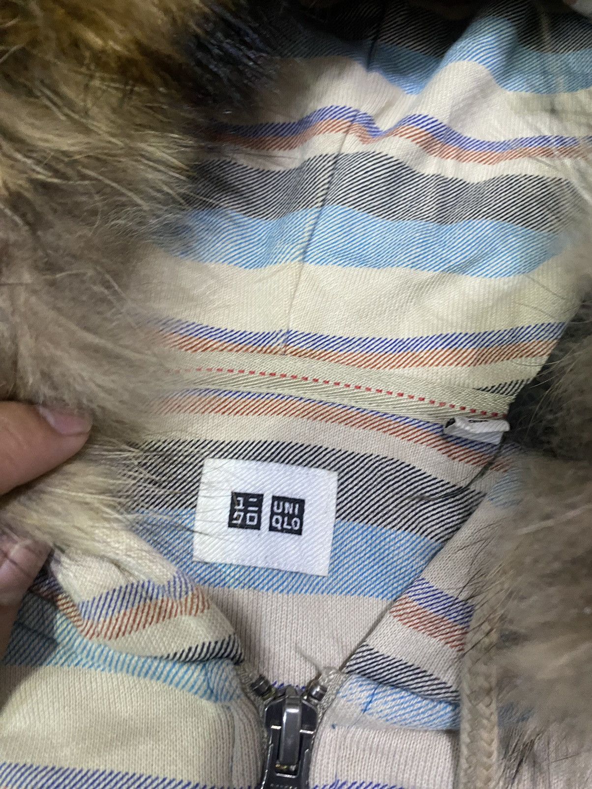 If Six Was Nine 💸BINDINGOFFER💸Uniqlo Striped Furhoodie Lgb Ifsixwasnine Size US L / EU 52-54 / 3 - 5 Thumbnail