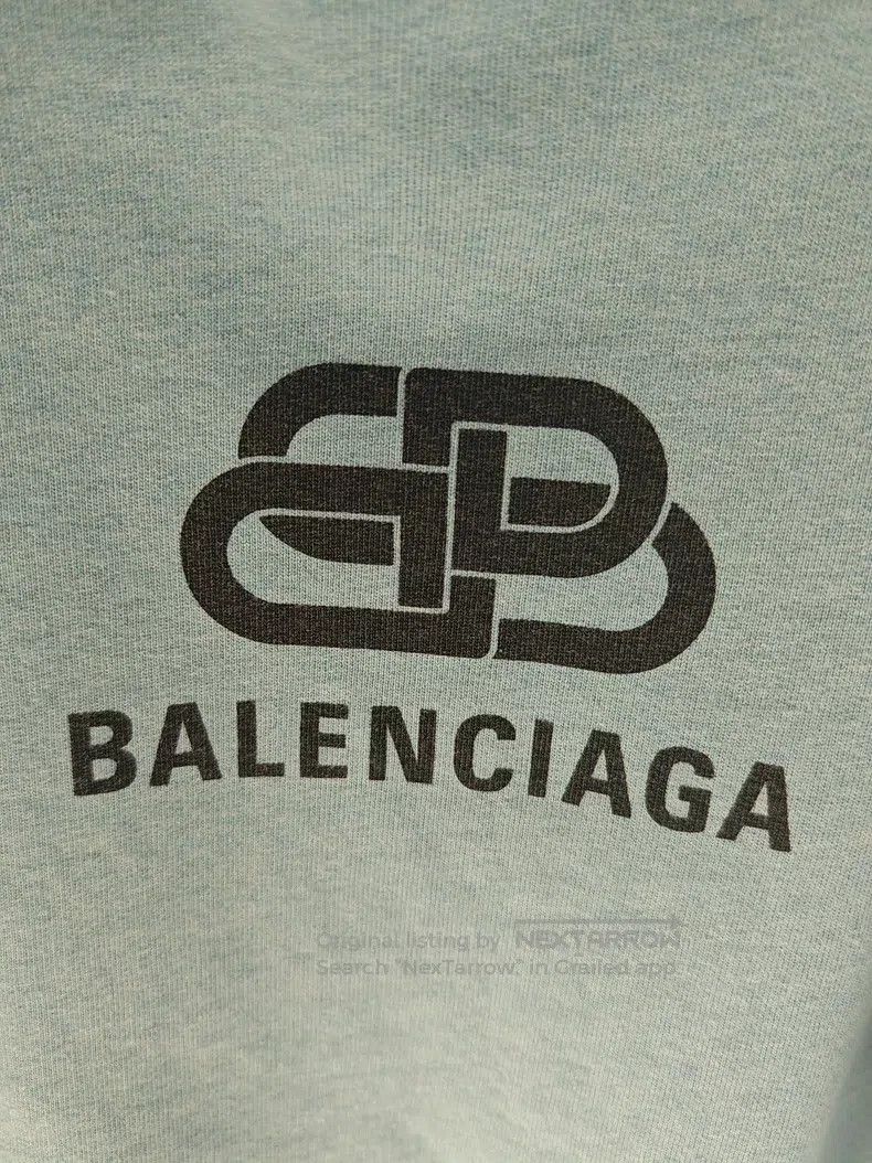 Balenciaga Balenciaga Haze Blue Snap Hoodie Size US S / EU 44-46 / 1 - 6 Thumbnail