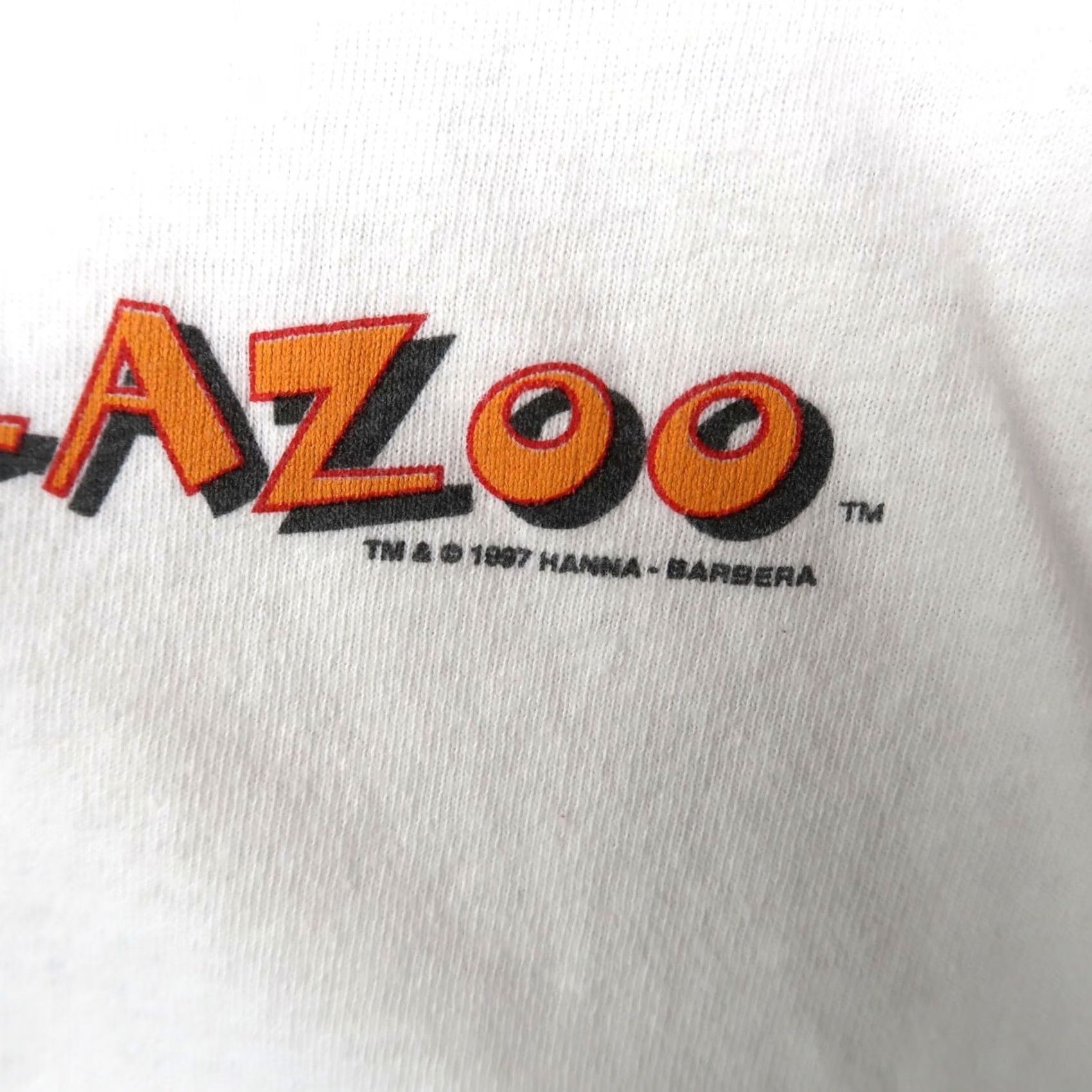 Greats VINTAGE The Flintstones T Shirt Giant XL White 90s Cartoon Great Gazoo Mens Leather? Size US XL / EU 56 / 4 - 4 Thumbnail