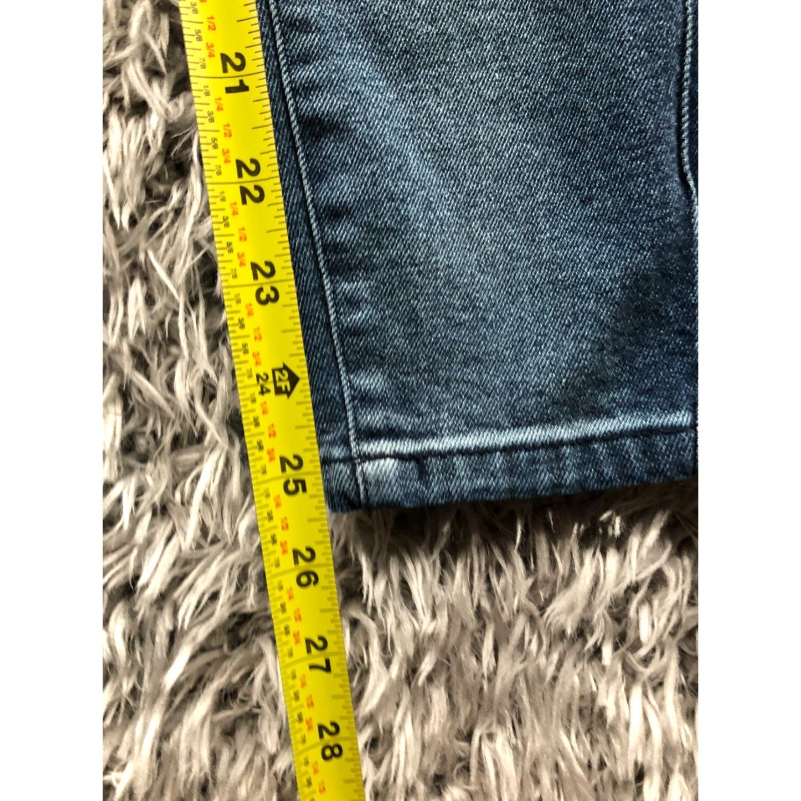Vintage Style&co. Ankle Jeans Jeans Dark Wash Blue Denim Size 12 Womens High Rise 26in Inseam Regular 32in Waist Blue Size 34" / US 12 / IT 48 - 3 Thumbnail
