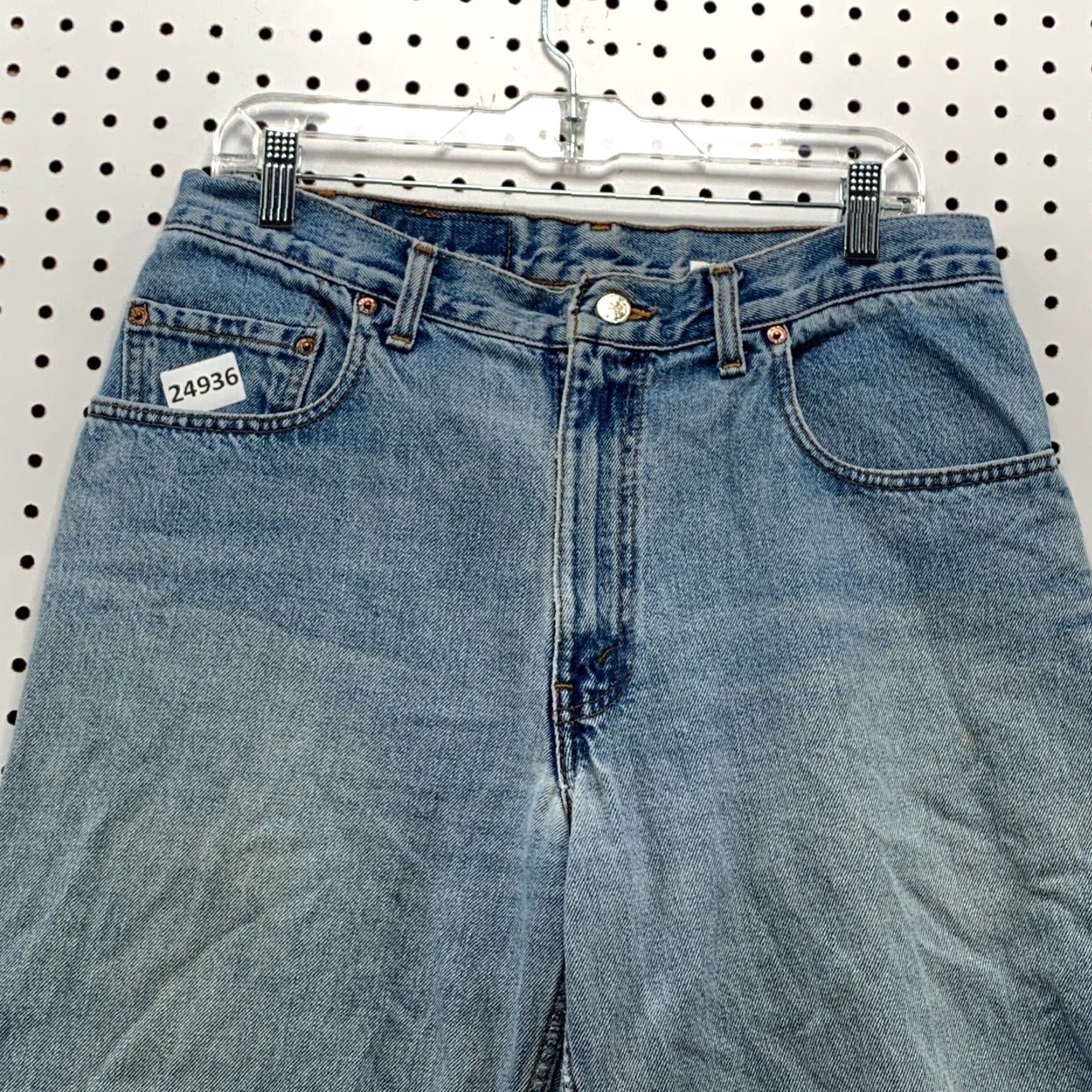 Levi's VINTAGE Levi's Jeans Main Selling Point: 560 Loose Fit Tapered Crop Leg Denim Men Size 32x22 Blue Mens 90s Levi's 560 Jeans Size US 32 / EU 48 - 2 Thumbnail