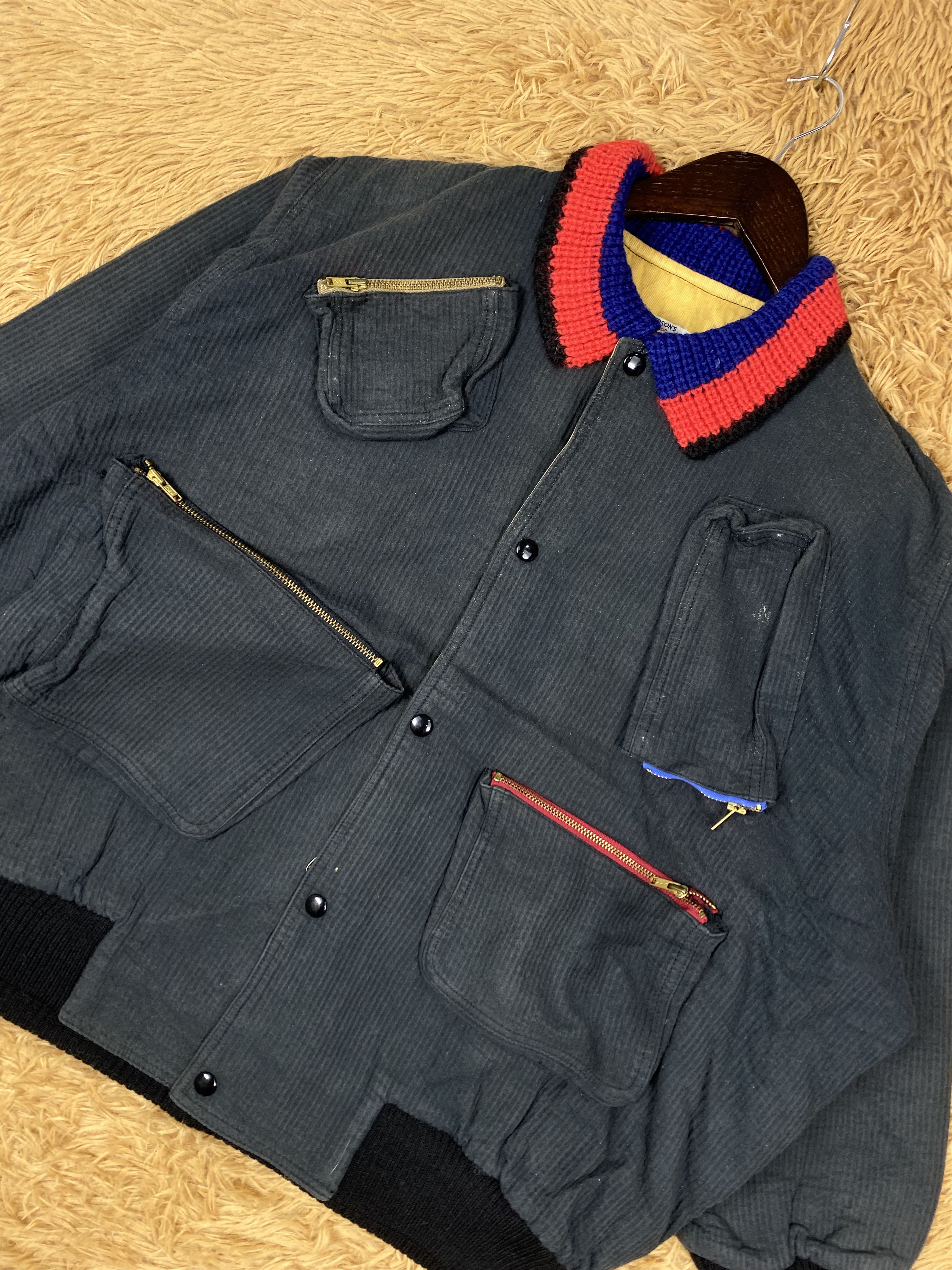 PERSON'S Vintage Person's 3D Multi pocket Jacket DJ0955 Size US XL / EU 56 / 4 - 2 Thumbnail