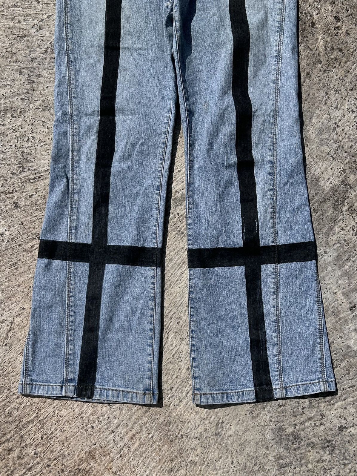 Handmade × Hysteric Glamour Jhon Jello Flare Jeans LGB style Size 29" - 6 Thumbnail