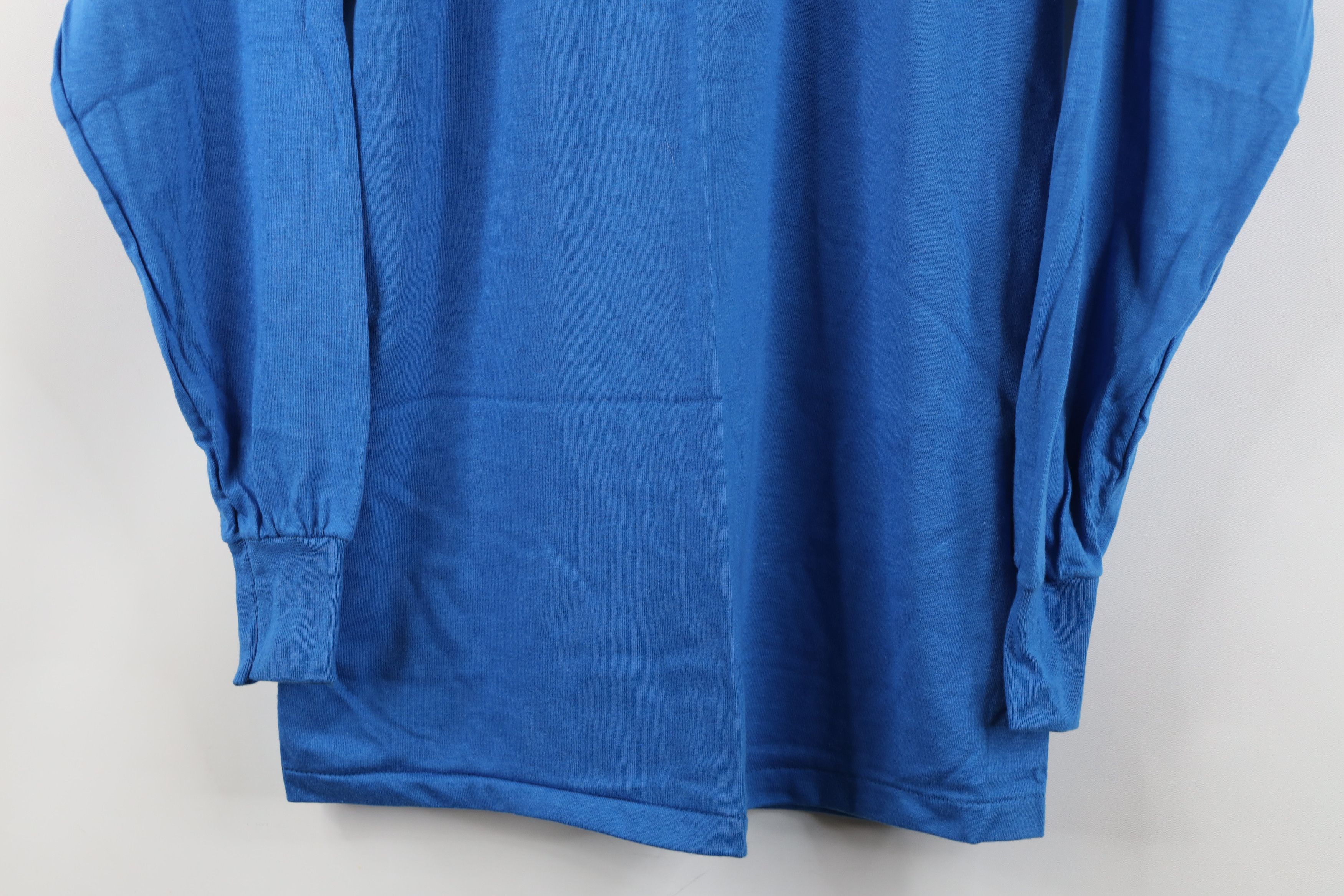 Vintage Vintage 70s 80s Streetwear Long Sleeve T-Shirt Blue USA Size US M / EU 48-50 / 2 - 3 Thumbnail