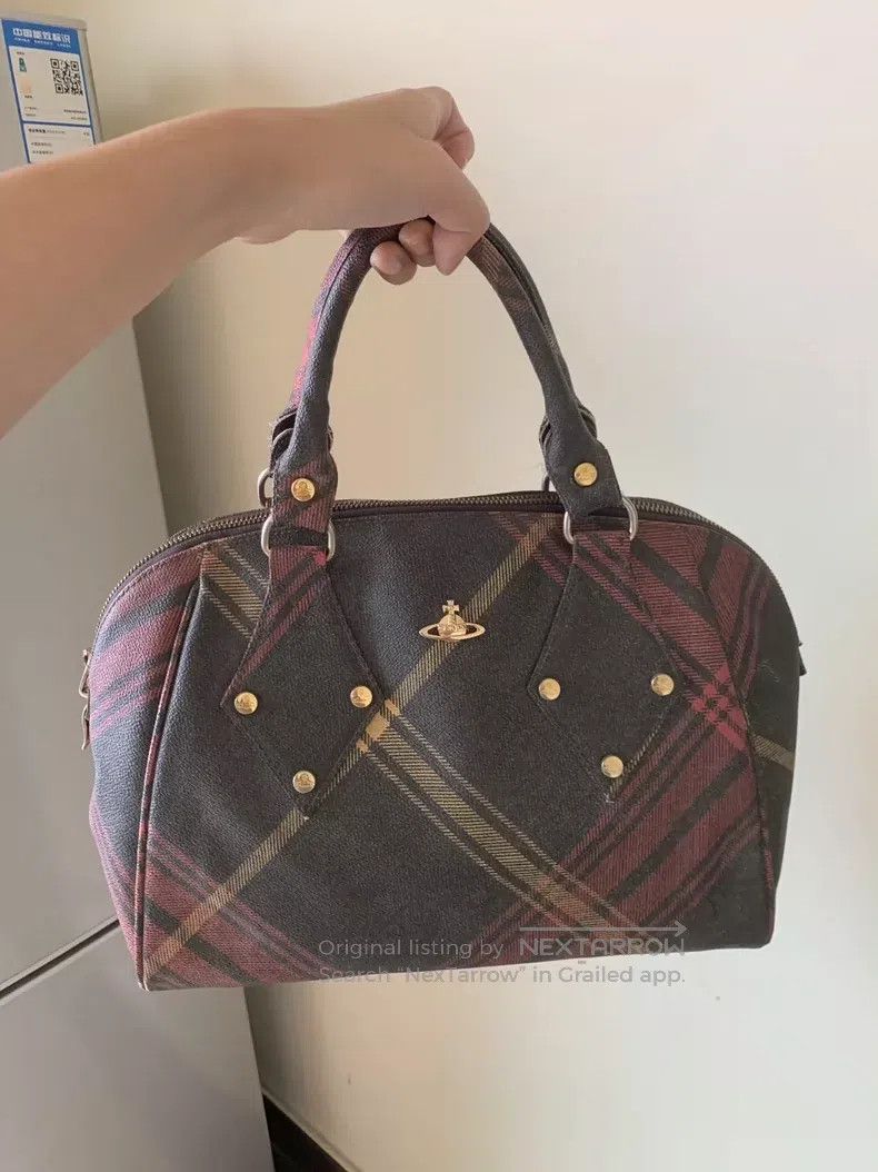 Vivienne Westwood vivienne westwood size os College Plaid Tote Bag Size ONE SIZE - 2 Thumbnail