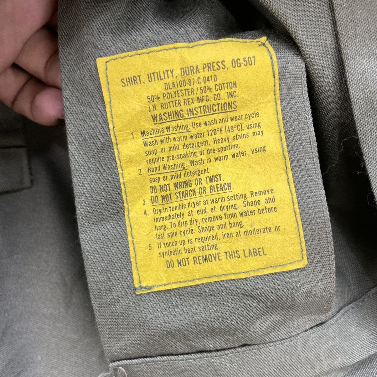 Vintage 💥Vintage Army Og 507 Shirt Jacket Size US M / EU 48-50 / 2 - 5 Thumbnail
