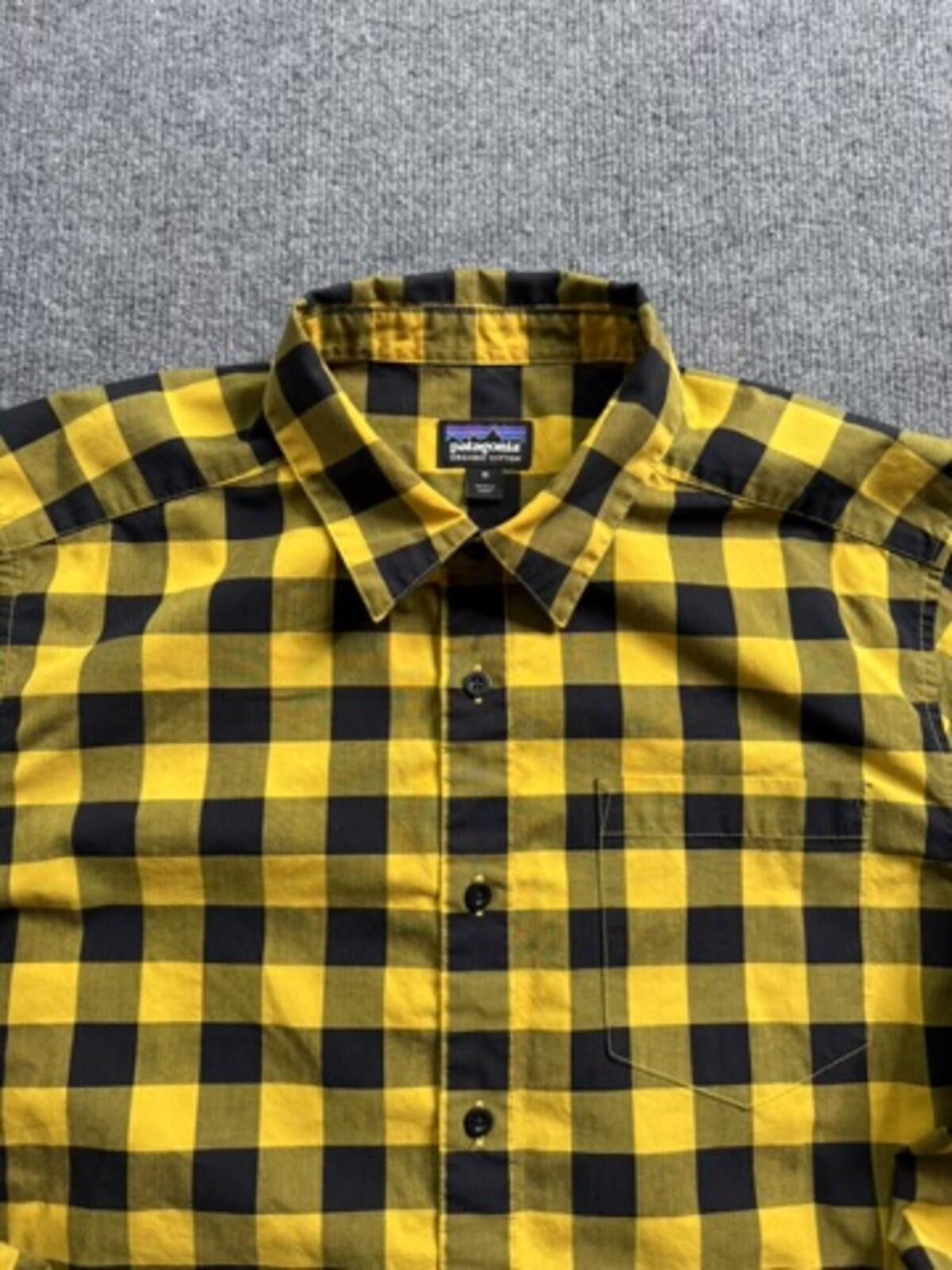 Patagonia Patagonia Organic Cotton Plaid Button Up Shirt Mens M Yellow Size US M / EU 48-50 / 2 - 5 Thumbnail