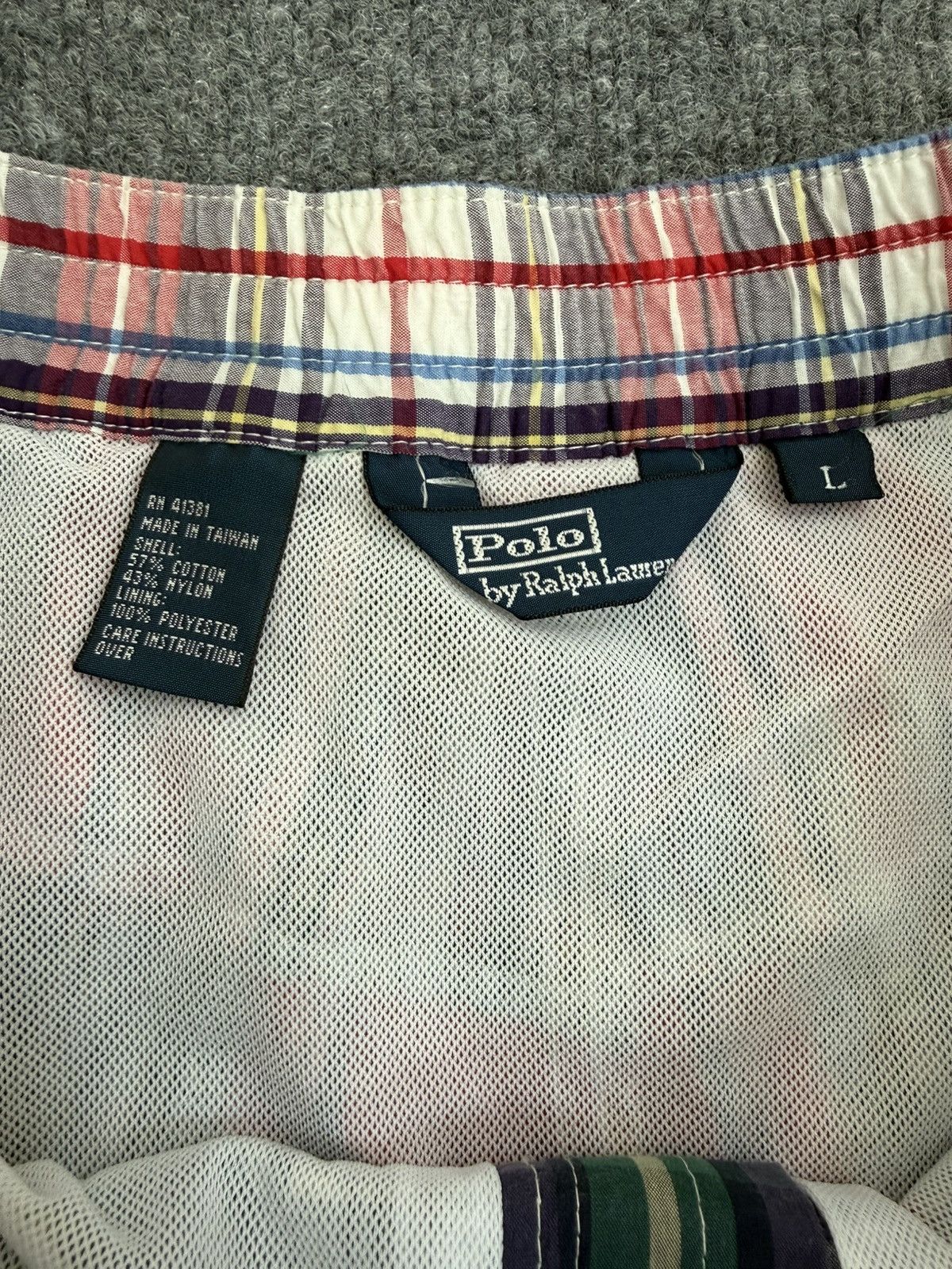 Polo Ralph Lauren Vintage Polo Ralph Lauren Patchwork Swim Trunks L Size US 35 - 4 Thumbnail