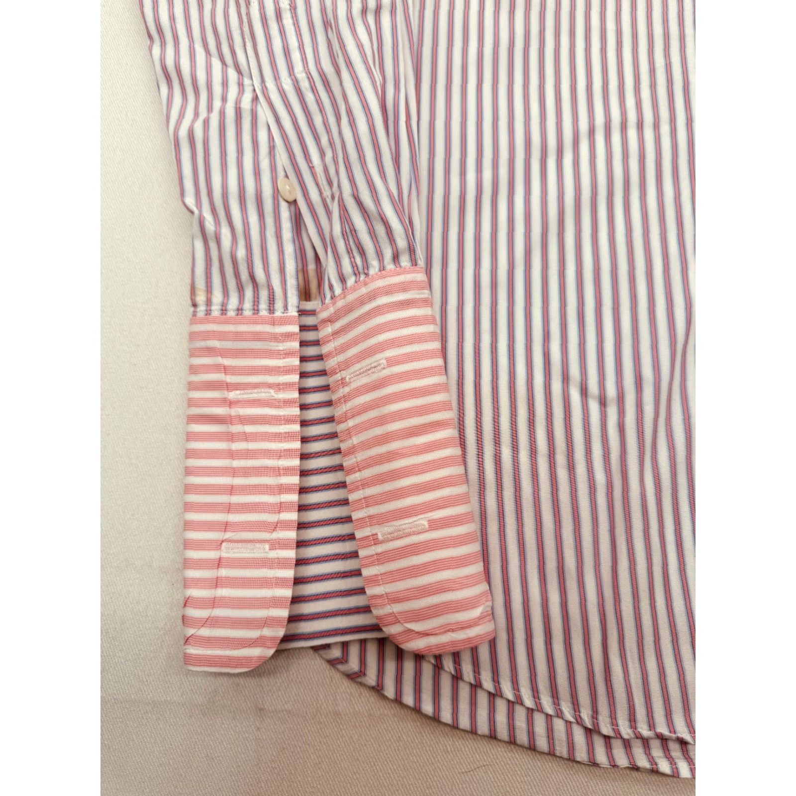 Vintage Grosvenor Stripe Shirt Mens 15 Slim Fit Long Sleeve Button Up Shirt 2915 Size US M / EU 48-50 / 2 - 3 Thumbnail