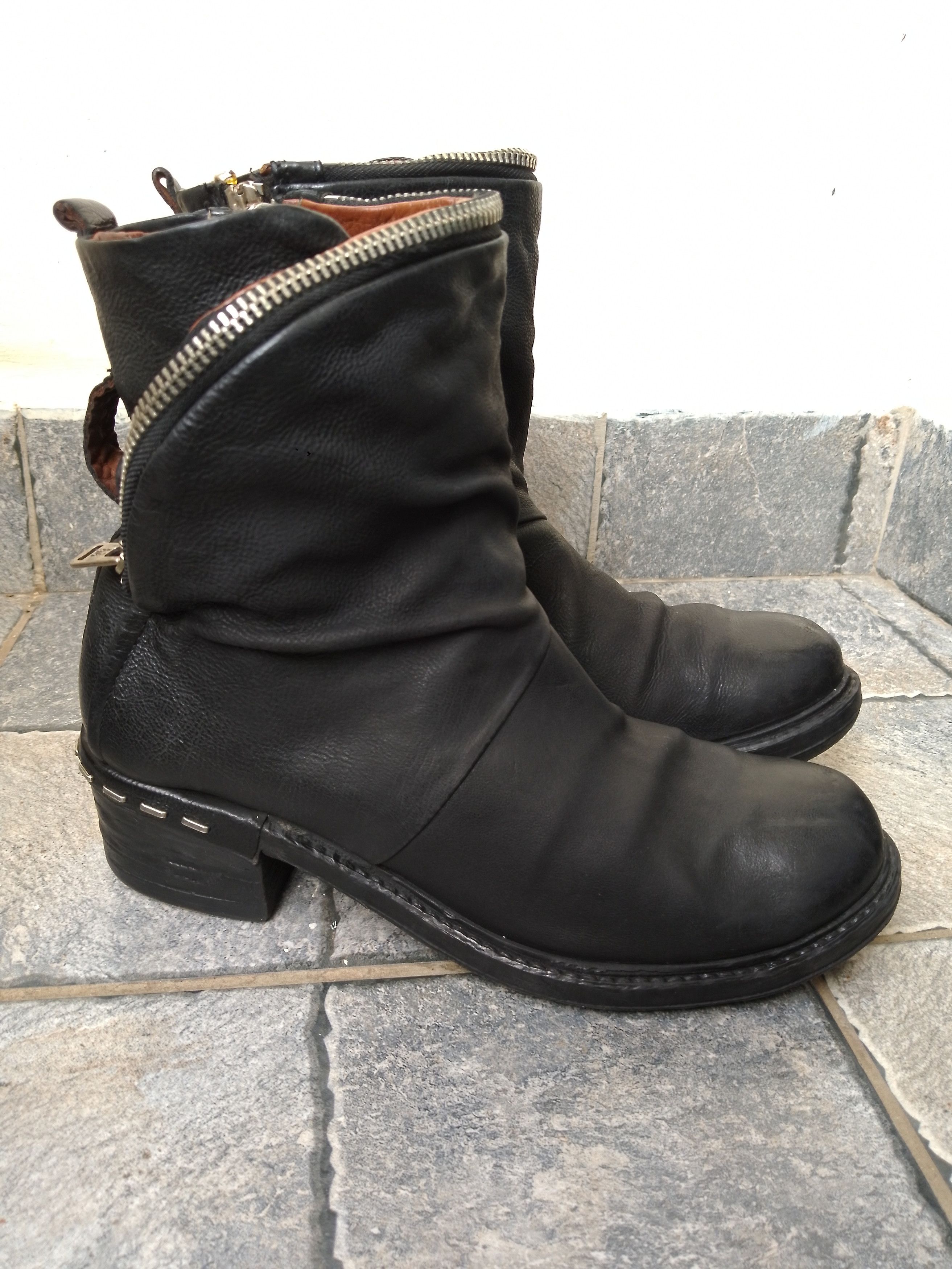 A.S.98 AS 98 BIKER ANKLE BOOTS Size US 9 / IT 39 - 2 Thumbnail