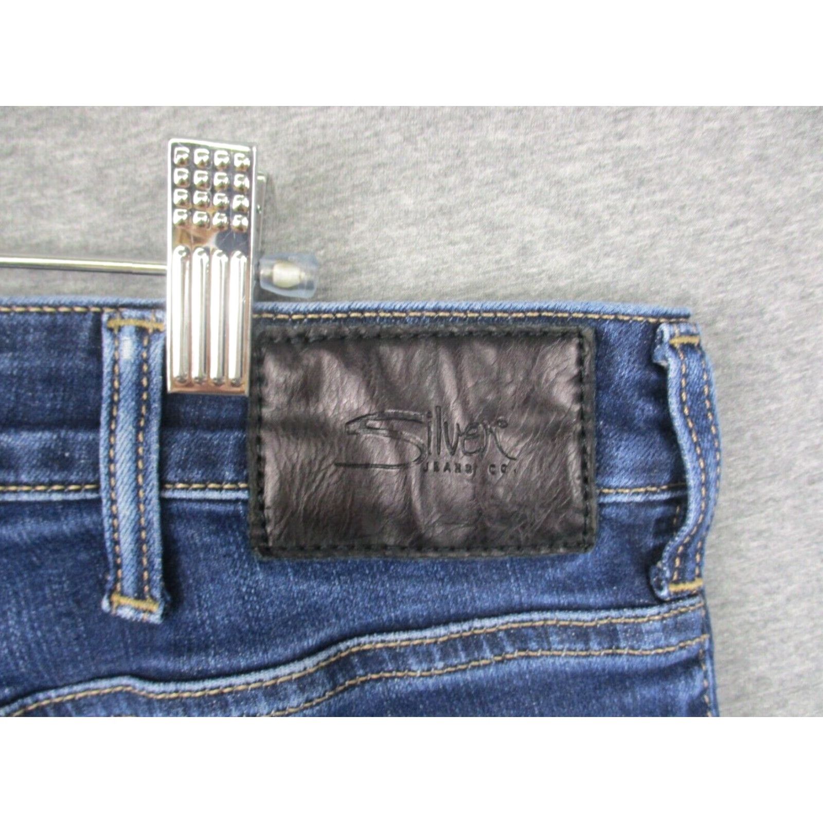 Silver Jeans Co. Silver Jeans Jeans 36x31 Straight Stretch Blue Distressed Mens Regular Denim 5-Pocket Blue Jeans Zac Century? Size US 36 / EU 52 - 5 Thumbnail
