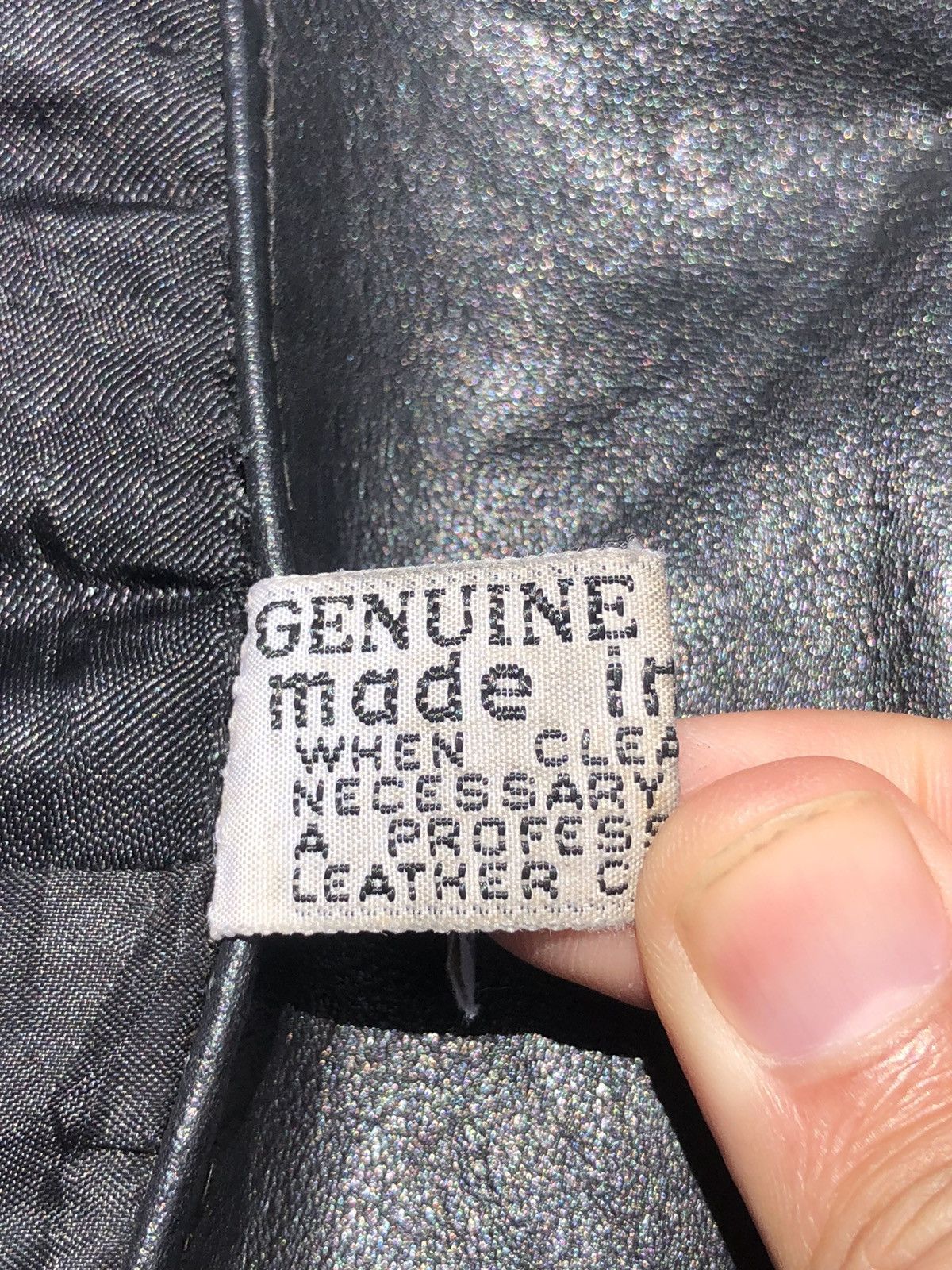 Leather 70~80s French Air Force type Leather Jacket Size US L / EU 52-54 / 3 - 10 Thumbnail