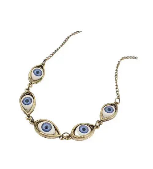 VIBE Streetwear Eye Trippy Evil Jewerly Necklace Chain Art Size ONE SIZE - 2 Thumbnail