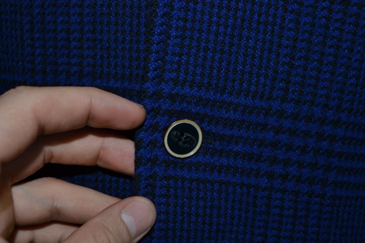 Fay Fay Milano Blazer Jacket 100% Lana wool blue 4OR (Eu 50) Size 40R - 4 Thumbnail