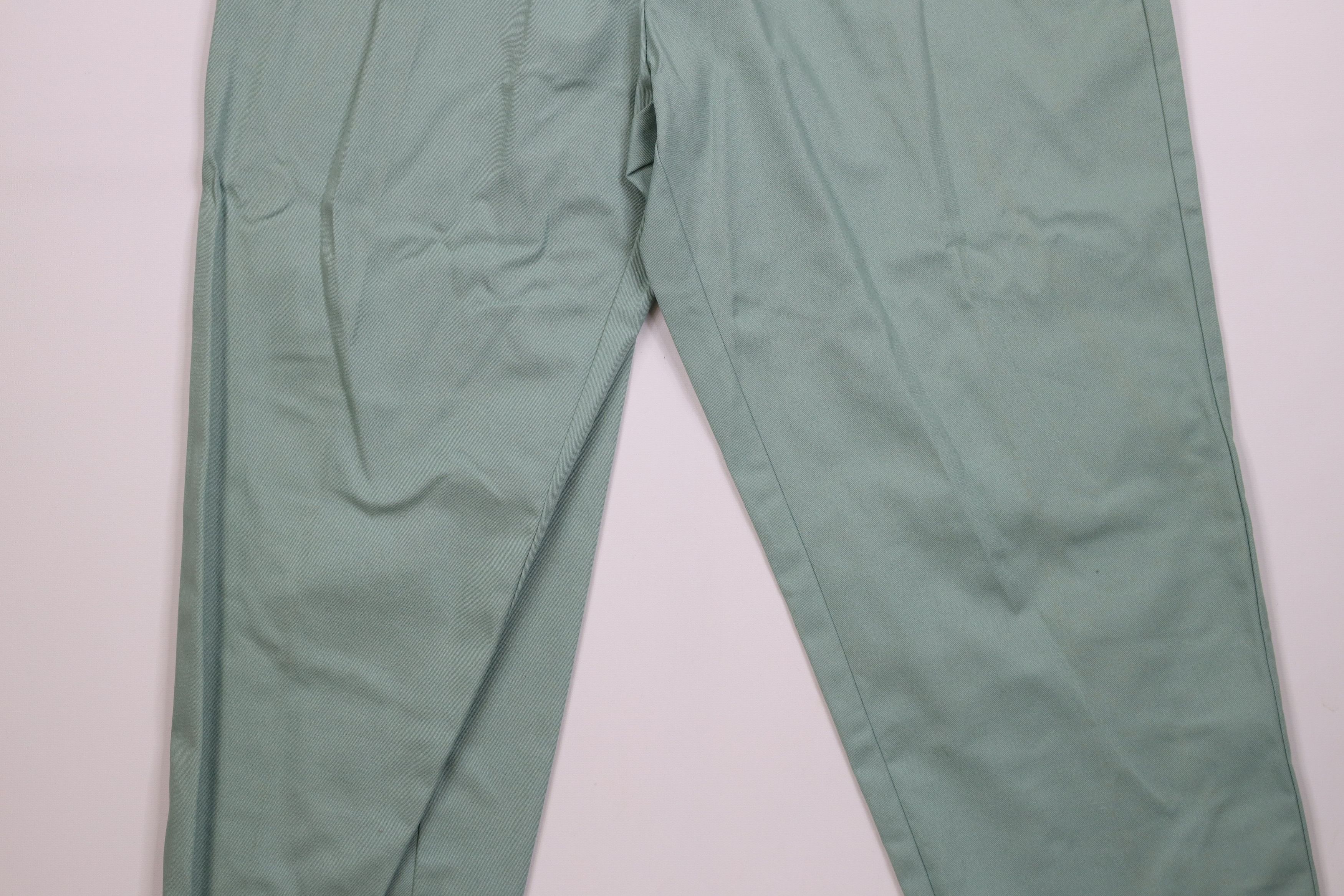 Vintage Deadstock Vintage 90s Streetwear Fit Tapered Leg Pants Green Size 40" / US 18 - 3 Thumbnail