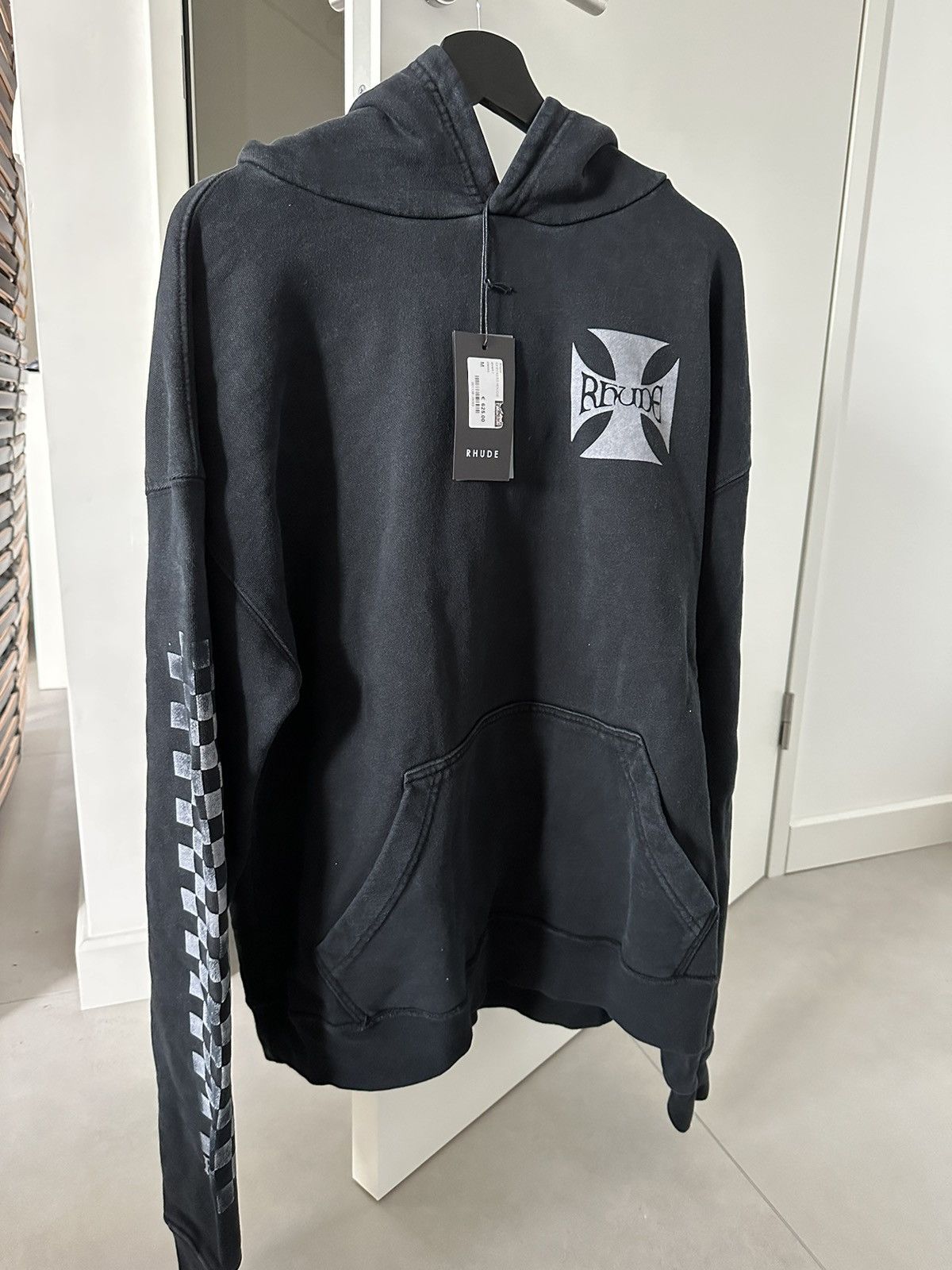 Rhude RHUDE BLACK CIGARS CROPPED HOODIE | Grailed