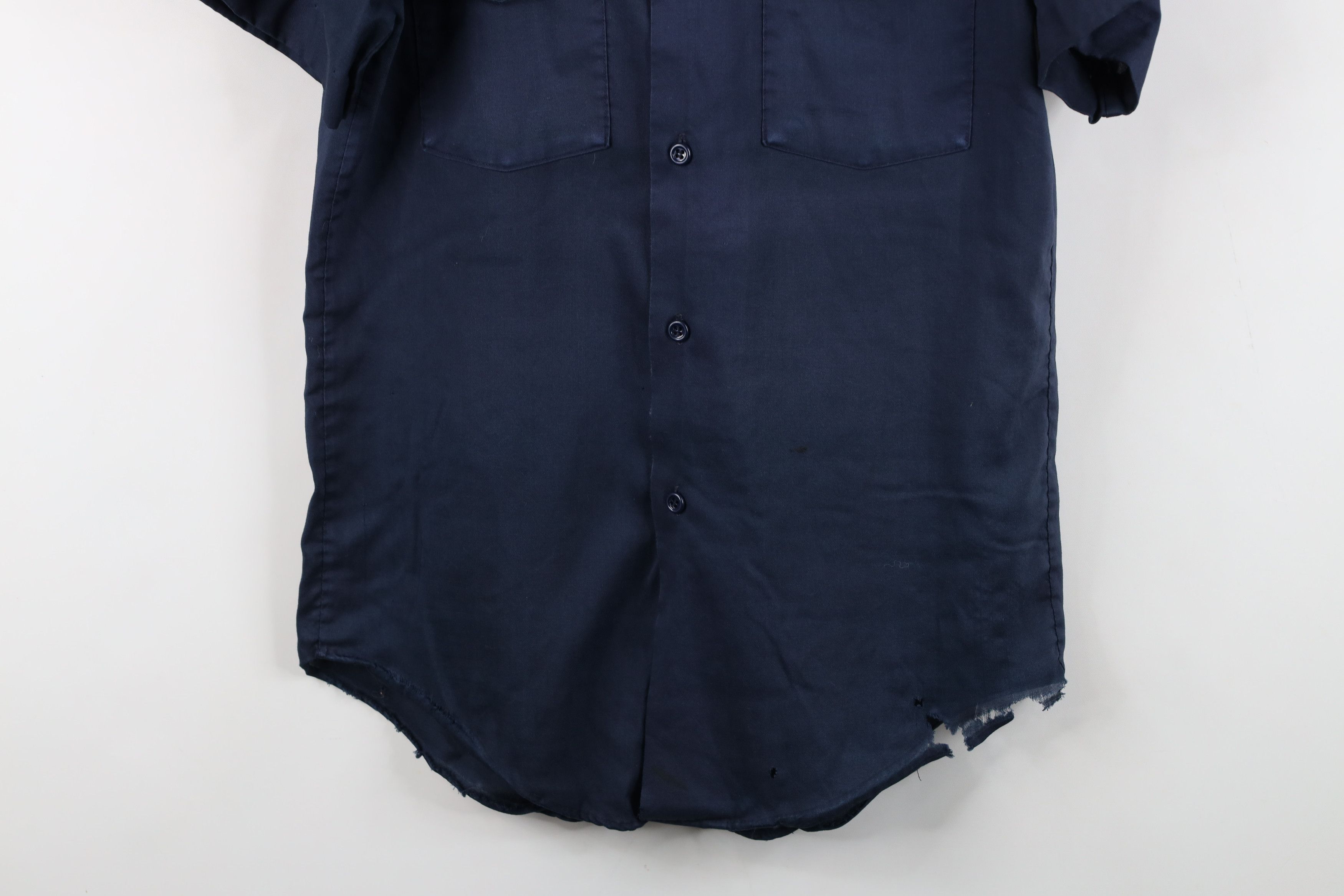 Lee Vintage 70s Lee Workwear Mechanic Button Shirt Blue USA Size US M / EU 48-50 / 2 - 3 Thumbnail