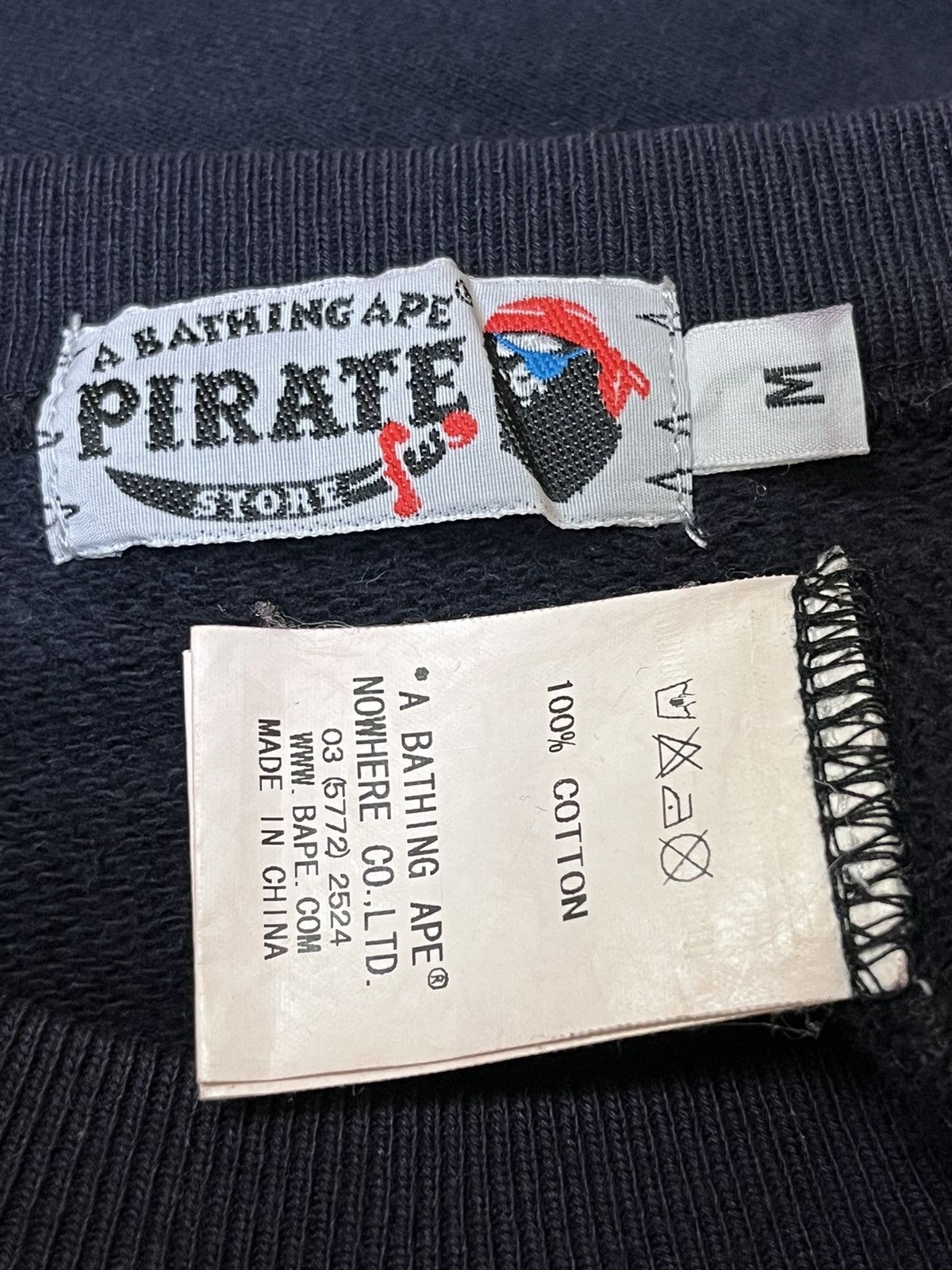 Bape A BATHING APE BAPE PIRATE STORE CREWNECK (2012) Size US M / EU 48-50 / 2 - 10 Thumbnail