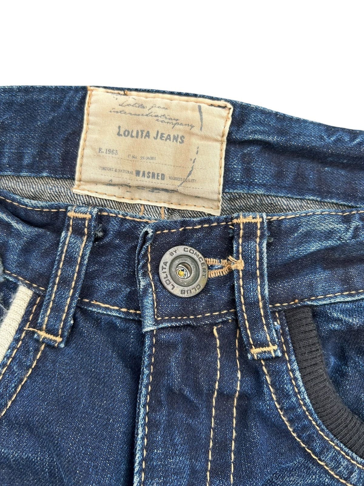 Kapital YOSHITOMO NARA LOLITA EXOTIC DISTRESSED DENIM JEANS Size US 29 - 7 Thumbnail