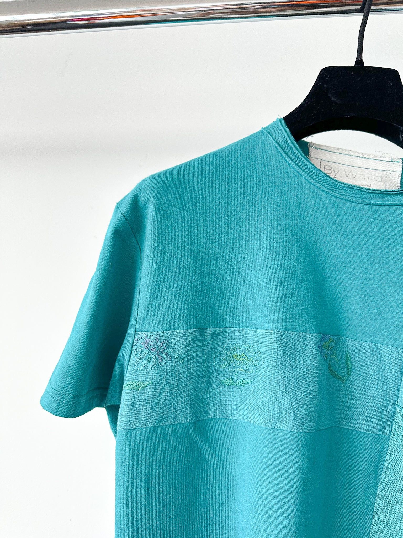 By Walid By Walid Hanky Story Patchy T Shirt In Teal Size US XXS / EU 40 - 3 Thumbnail