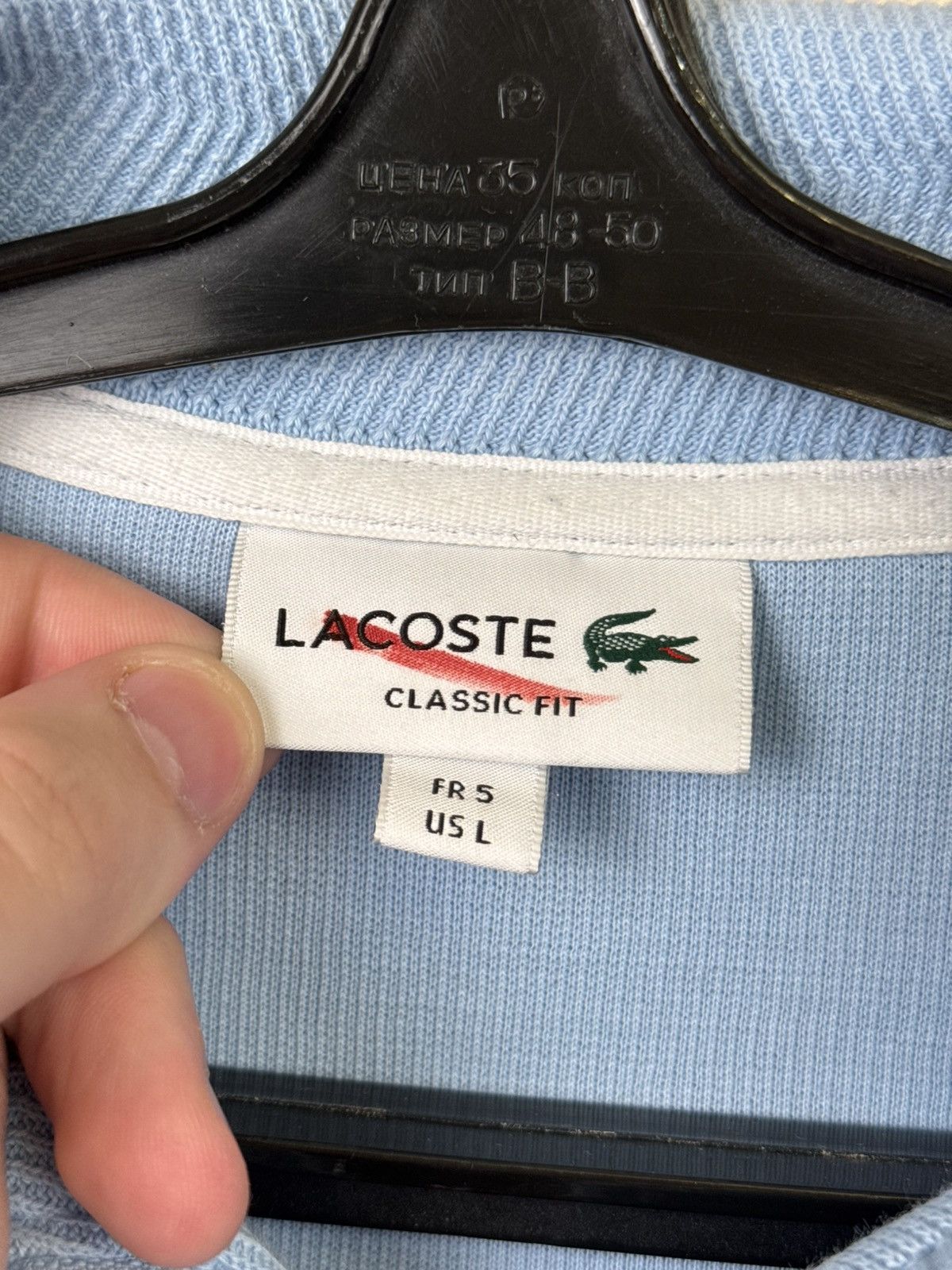 Lacoste Lacoste Sweater Men 1/4 Zip Blue Knit L Sweatshirt Luxury Size US L / EU 52-54 / 3 - 19 Thumbnail