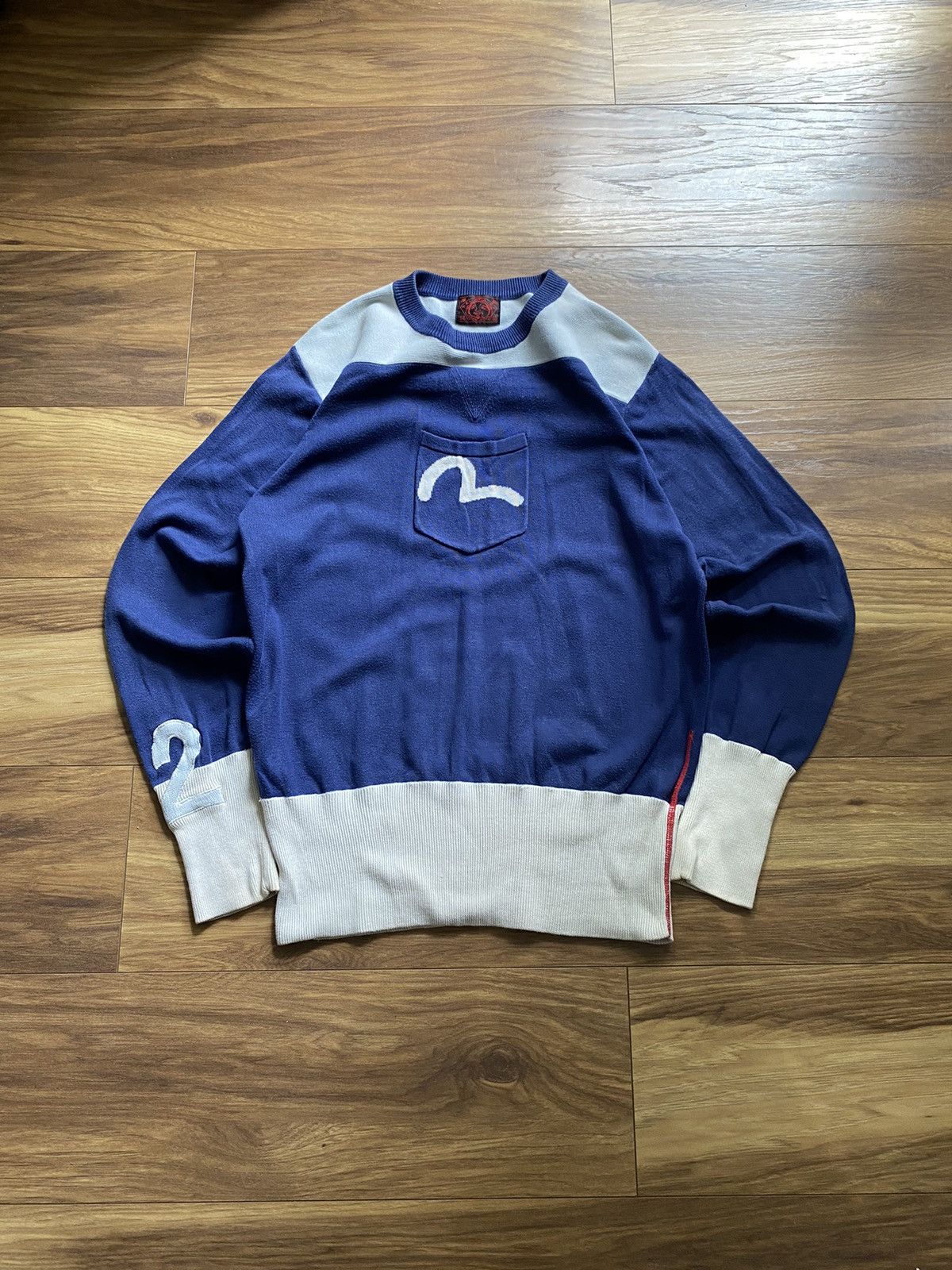 Evisu × Japanese Brand × Vintage Evisu Vintage Sweater Centr Logo,Y2k,Japanese Style Size US M / EU 48-50 / 2 - 1 Thumbnail